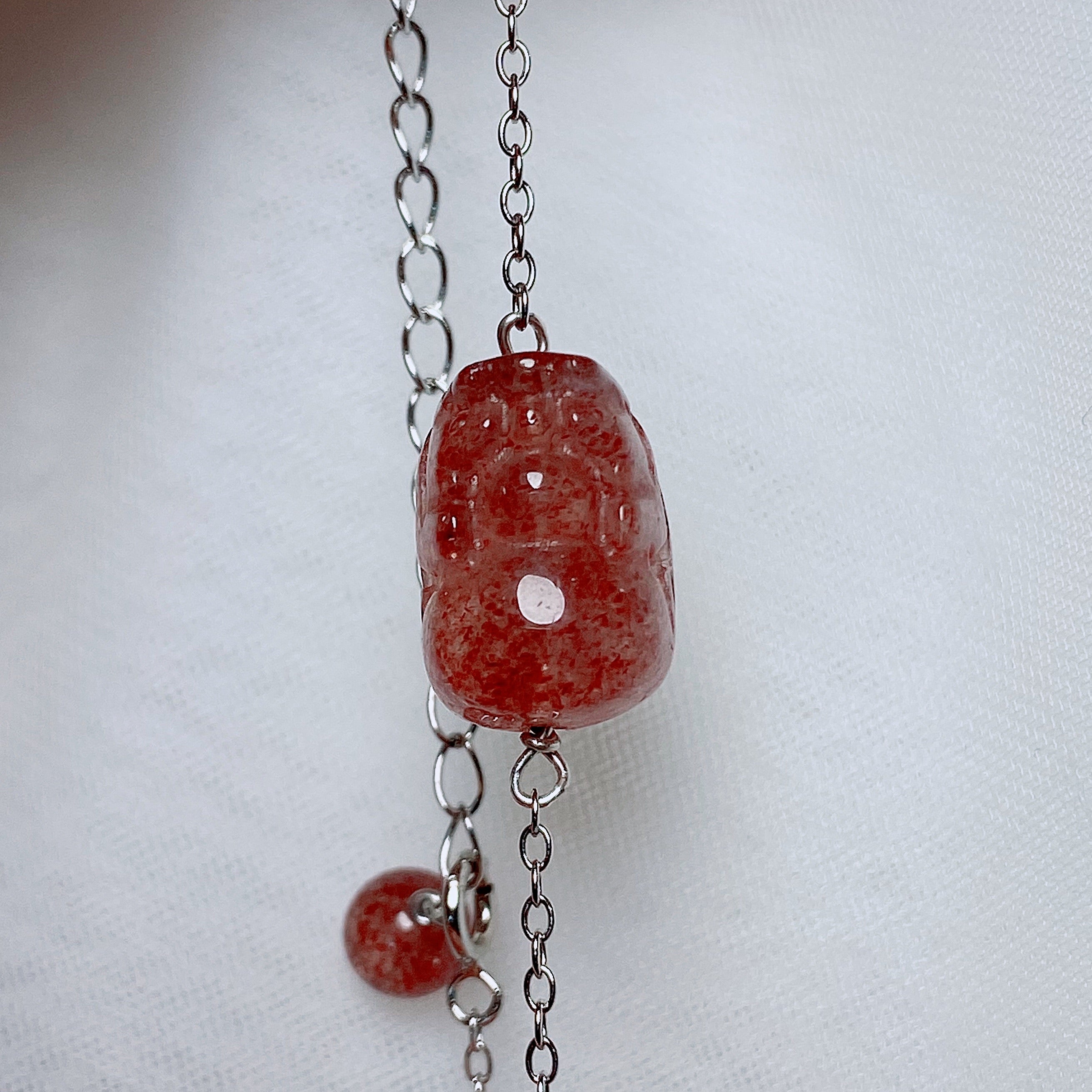 Strawberry Quartz Pixiu