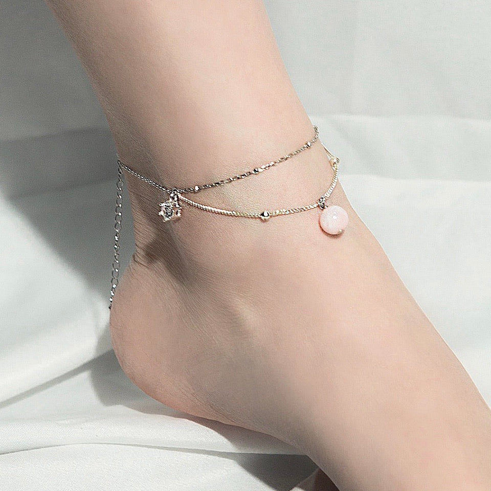 Cotton Candy Anklet