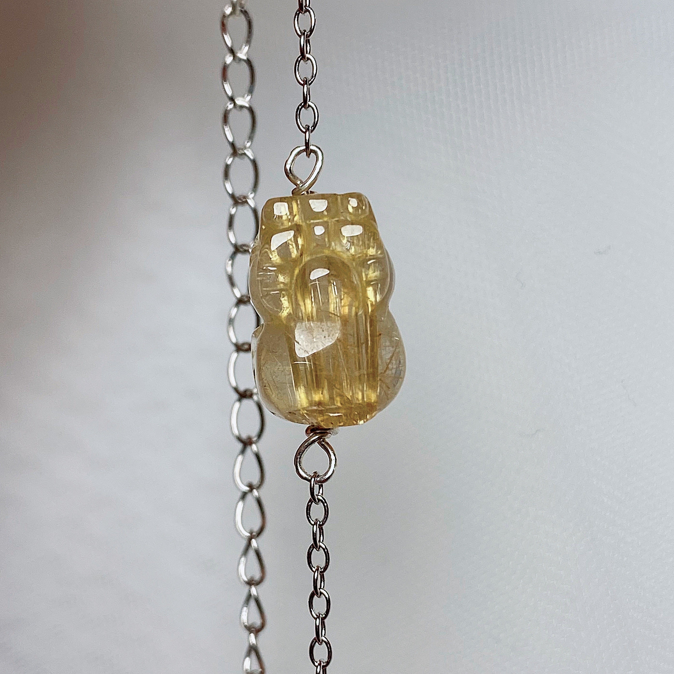 Golden Rutilated Pixiu