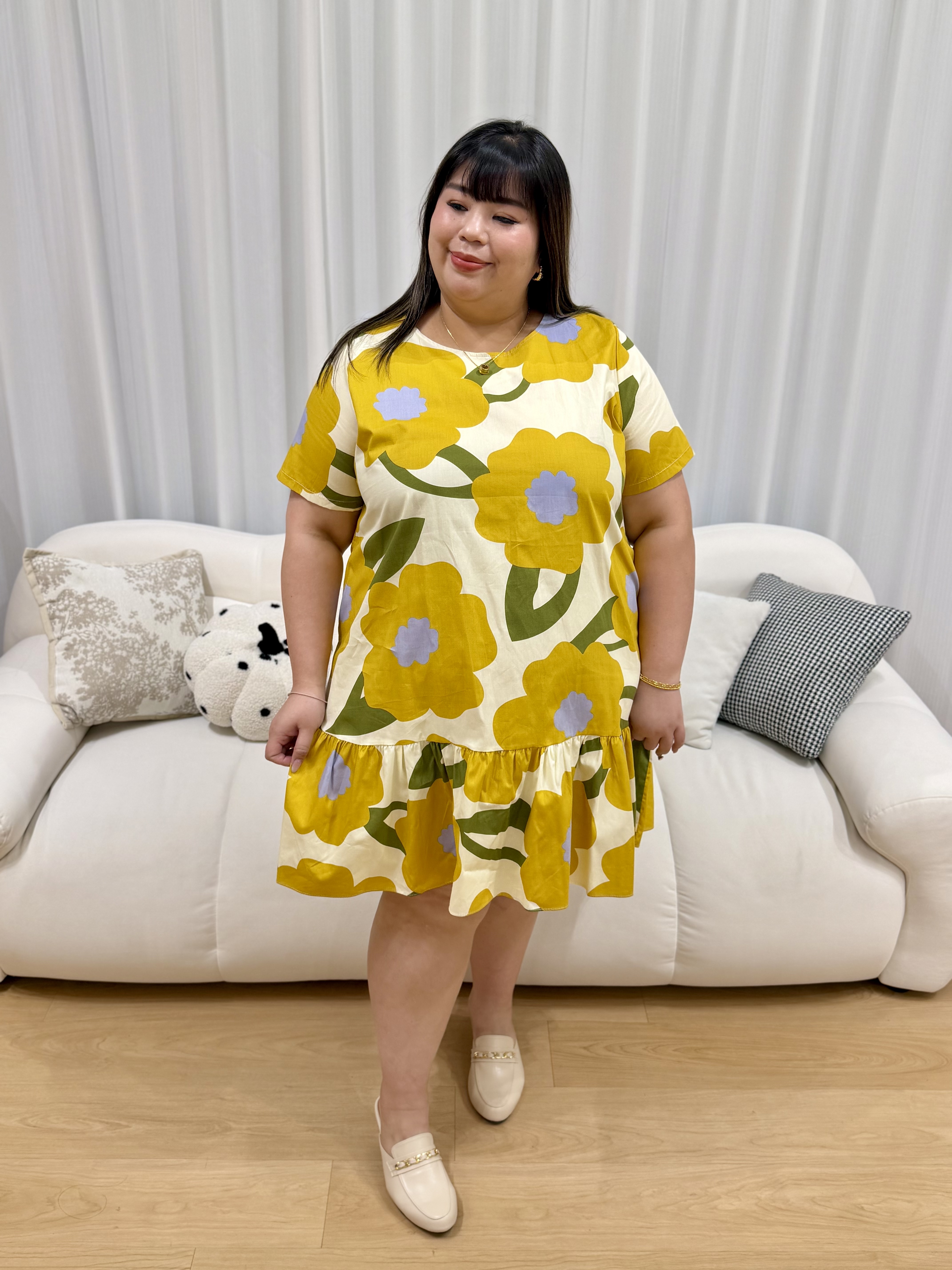Tansy Linen Peplum Dress | Plus Size Dress