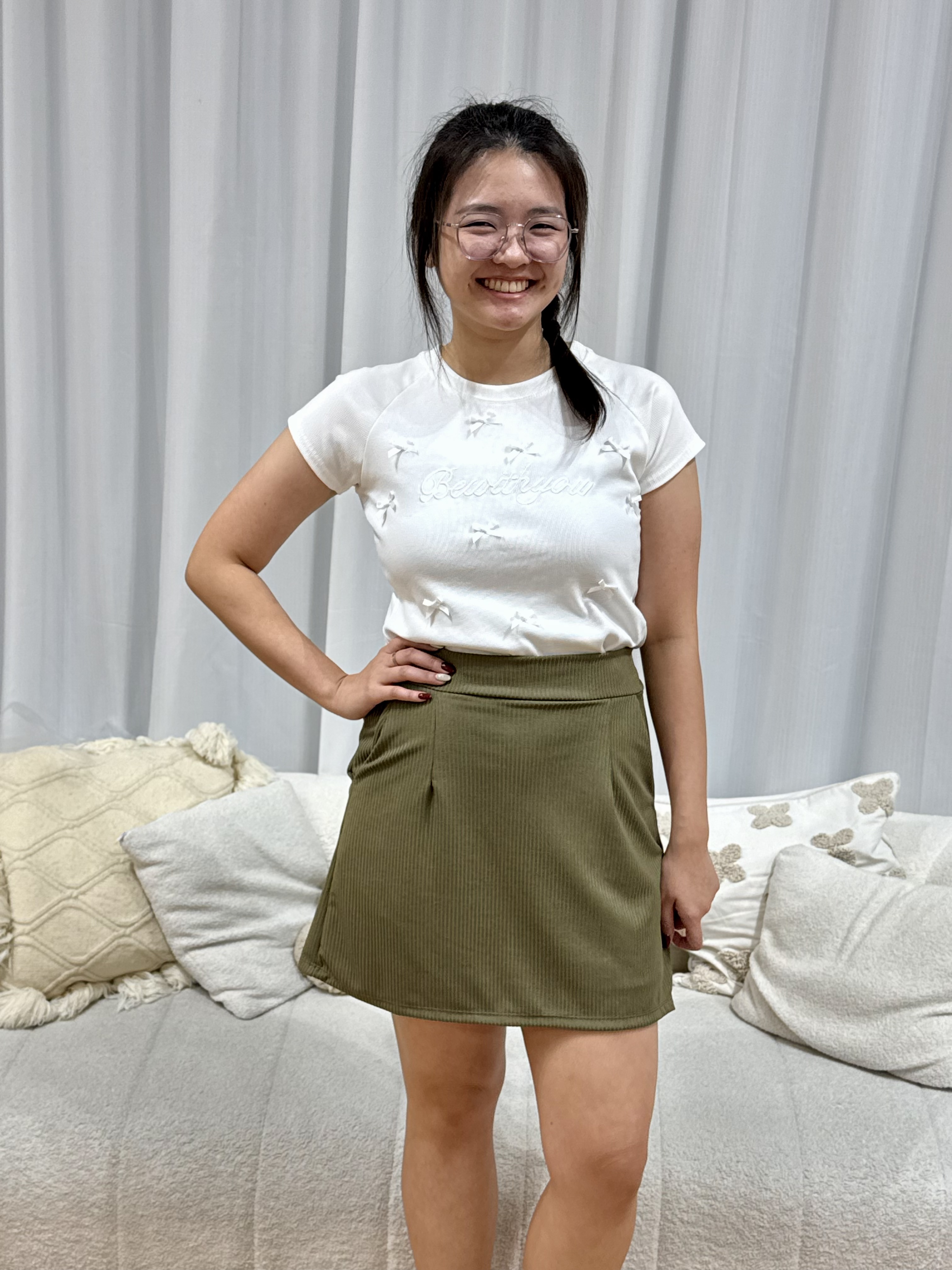 Love+ Slippy Strip Tennis Skirt | Plus Size Skirt