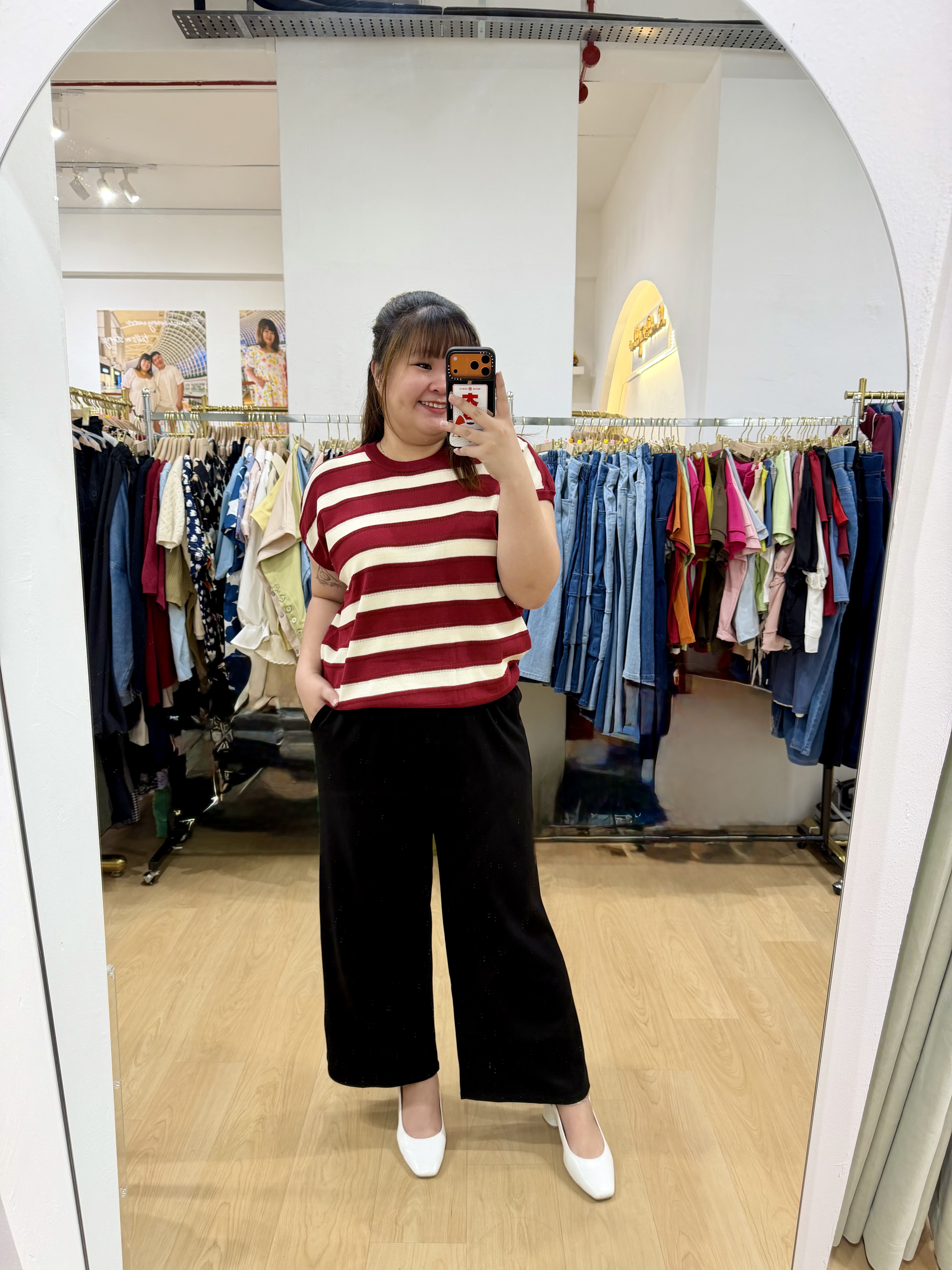 Popping Stripes Soft Knit Top | Plus Size Top