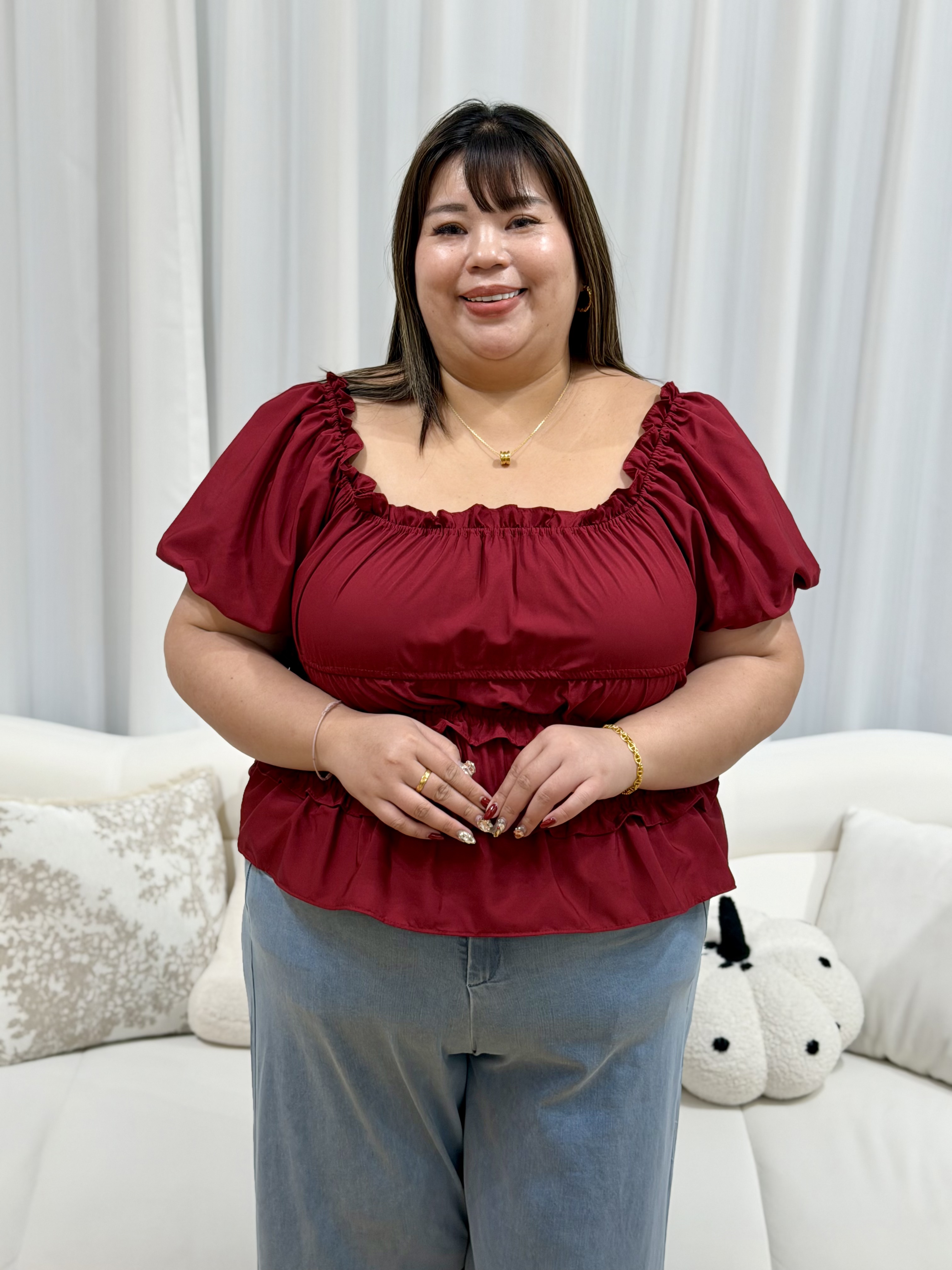 Juliette Ruched Bustier Top | Plus Size Top