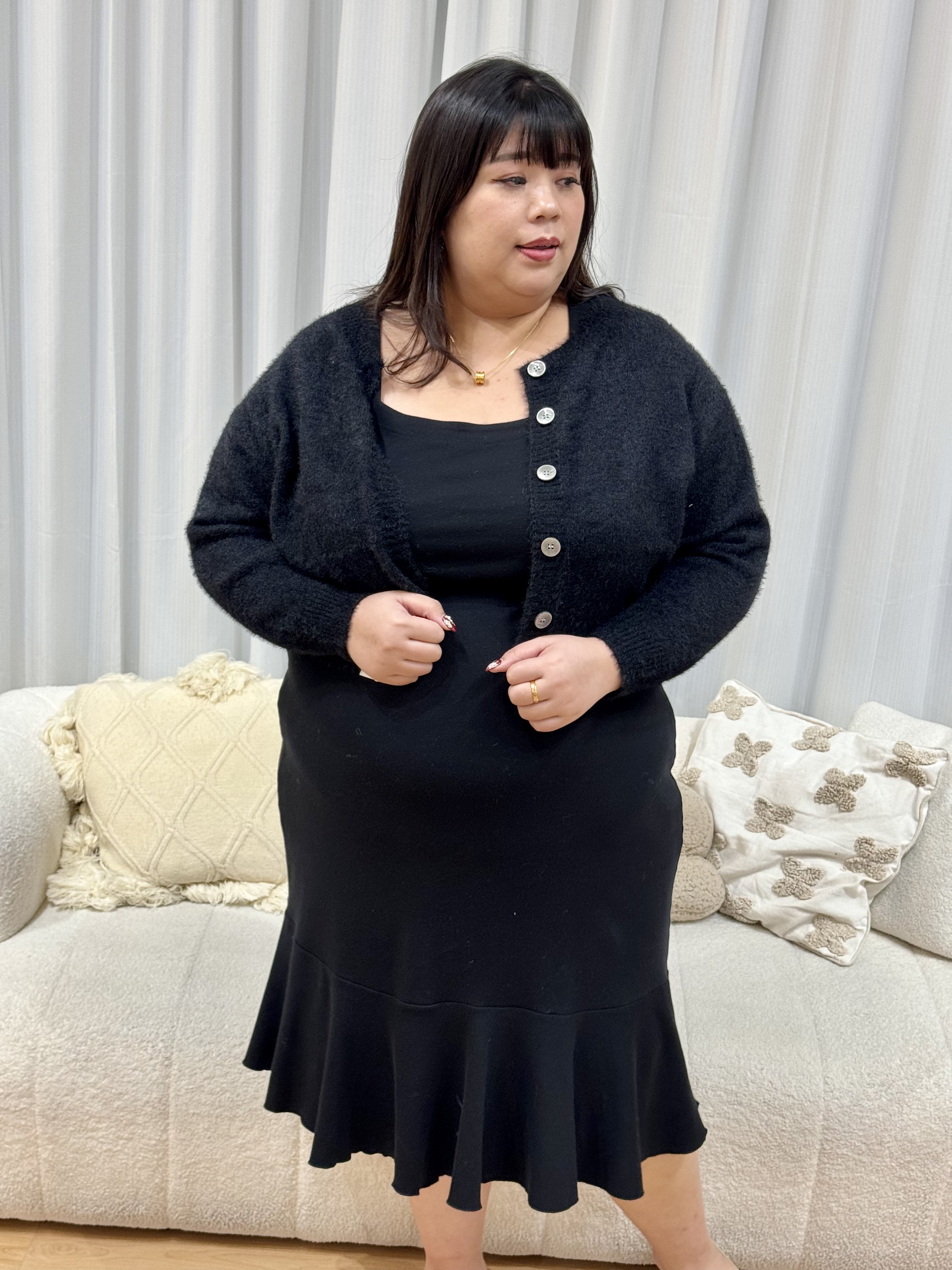 Hazel Mao Mao Long Sleeve Cardigan