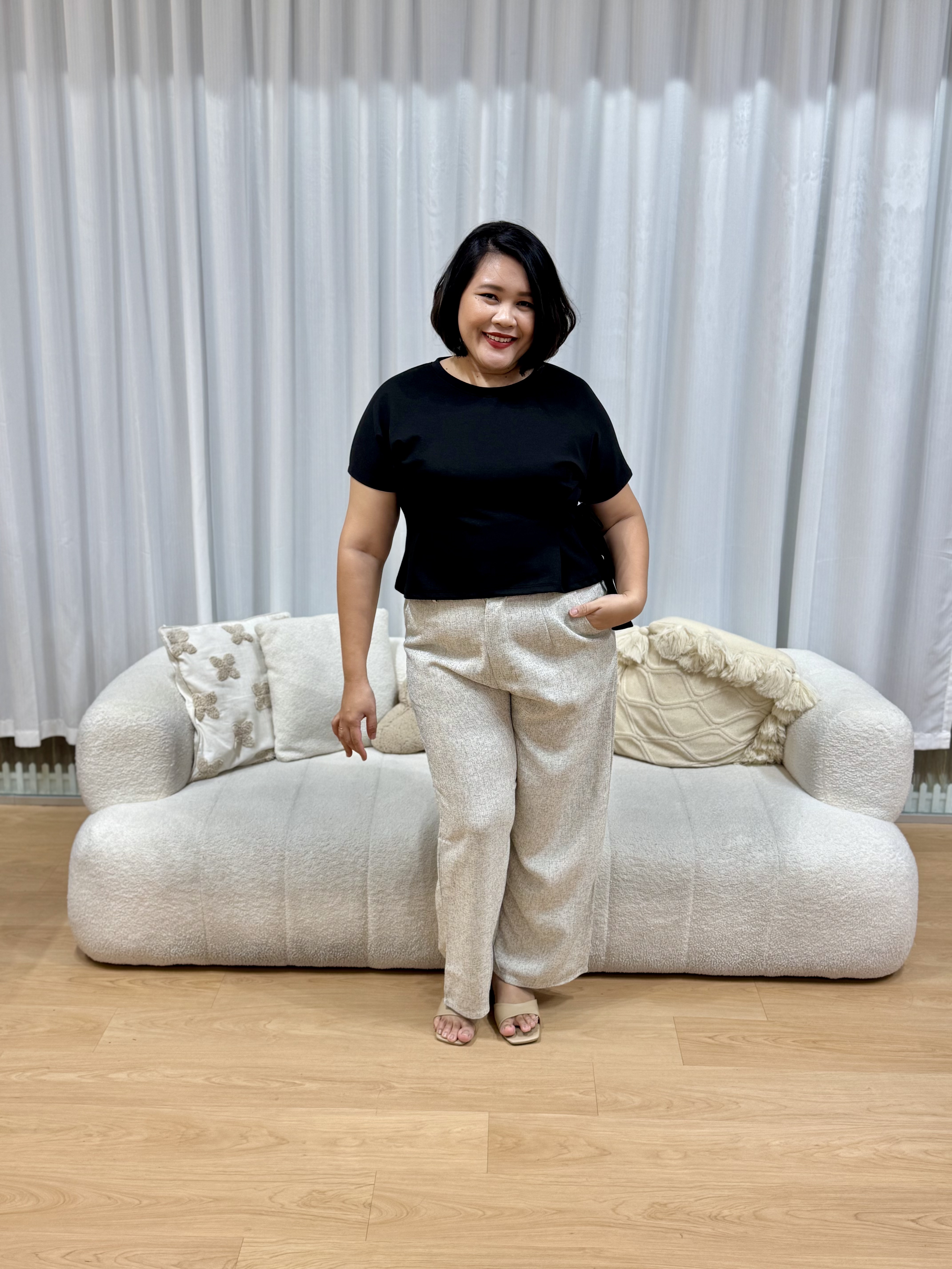 Spandex Side Ribbon Top | Plus Size Top