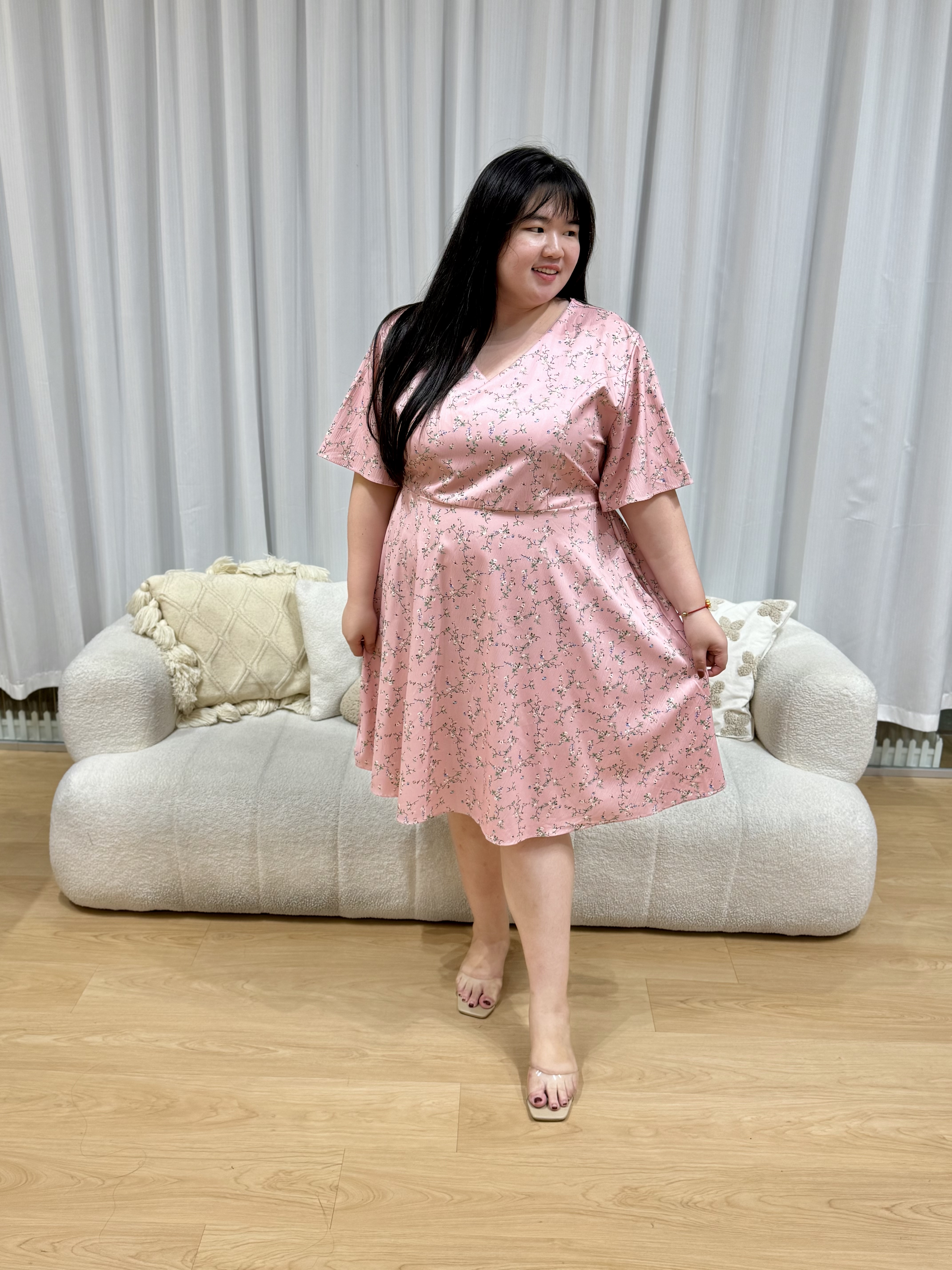 Kaelyn Trio Vine Floral Dress | Plus Size Dress