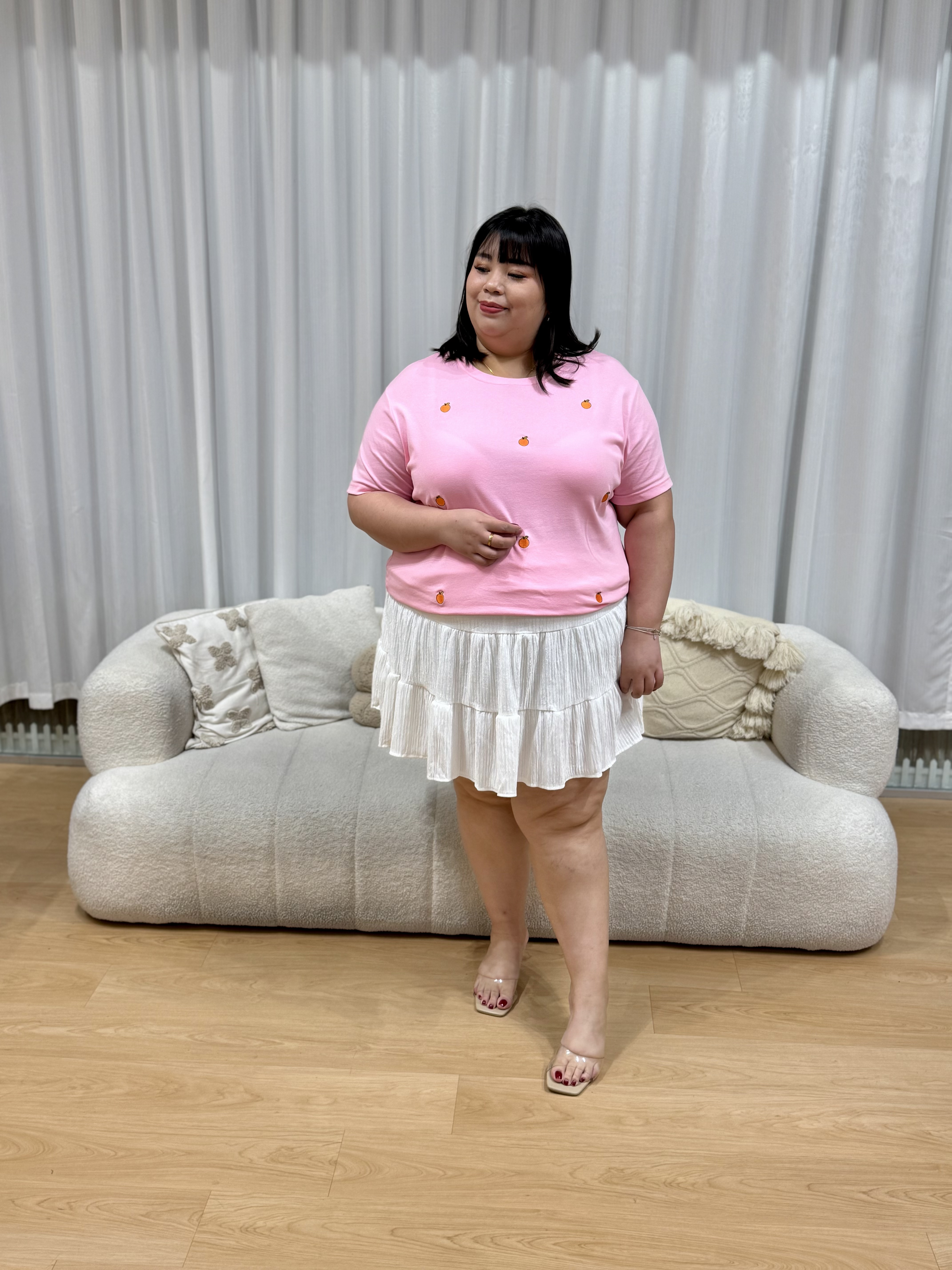 HUAT KA LIAO Orange Top | Plus Size Top