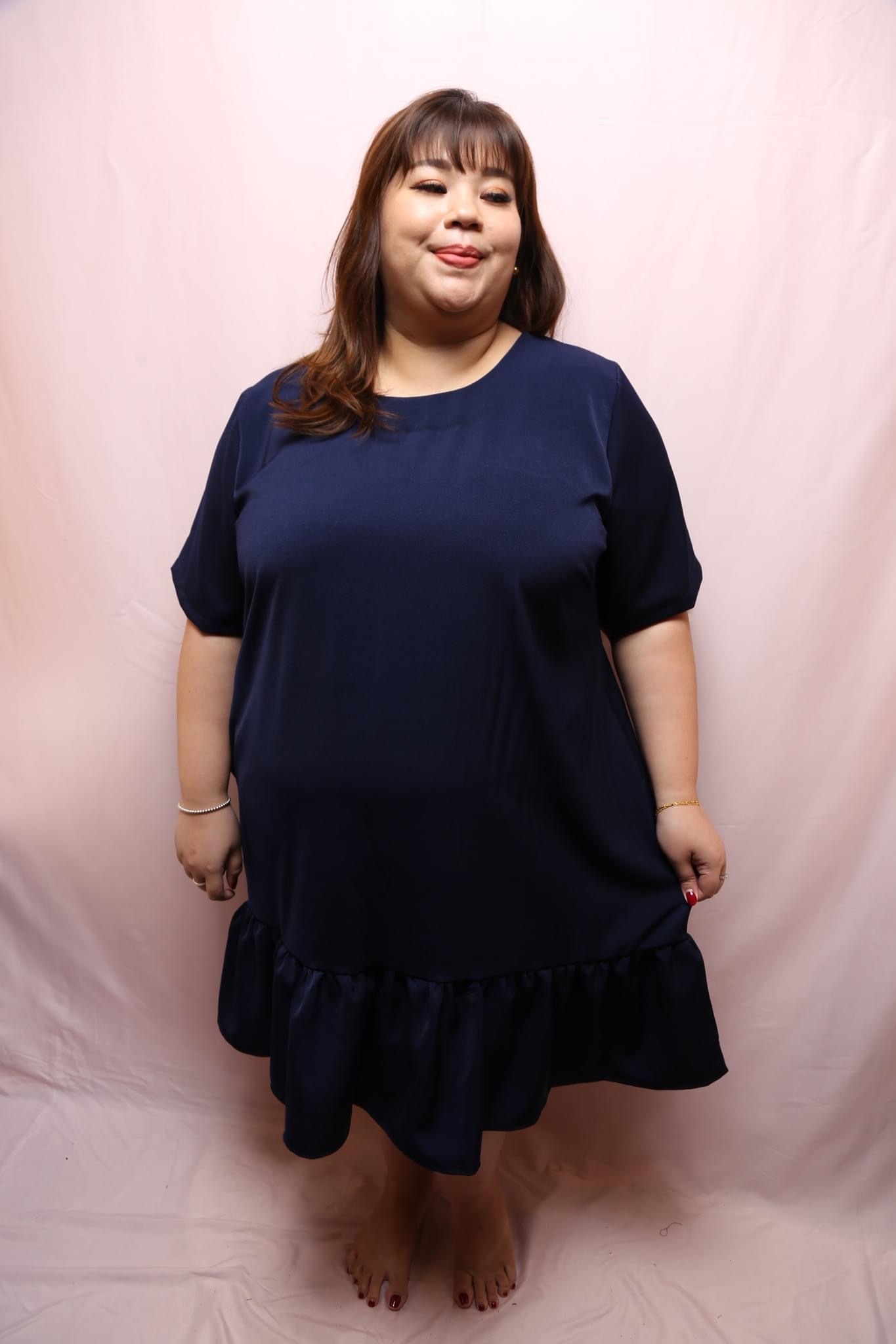Round Peplum Dress [Size 2, UK18-20] | Plus Size Dress