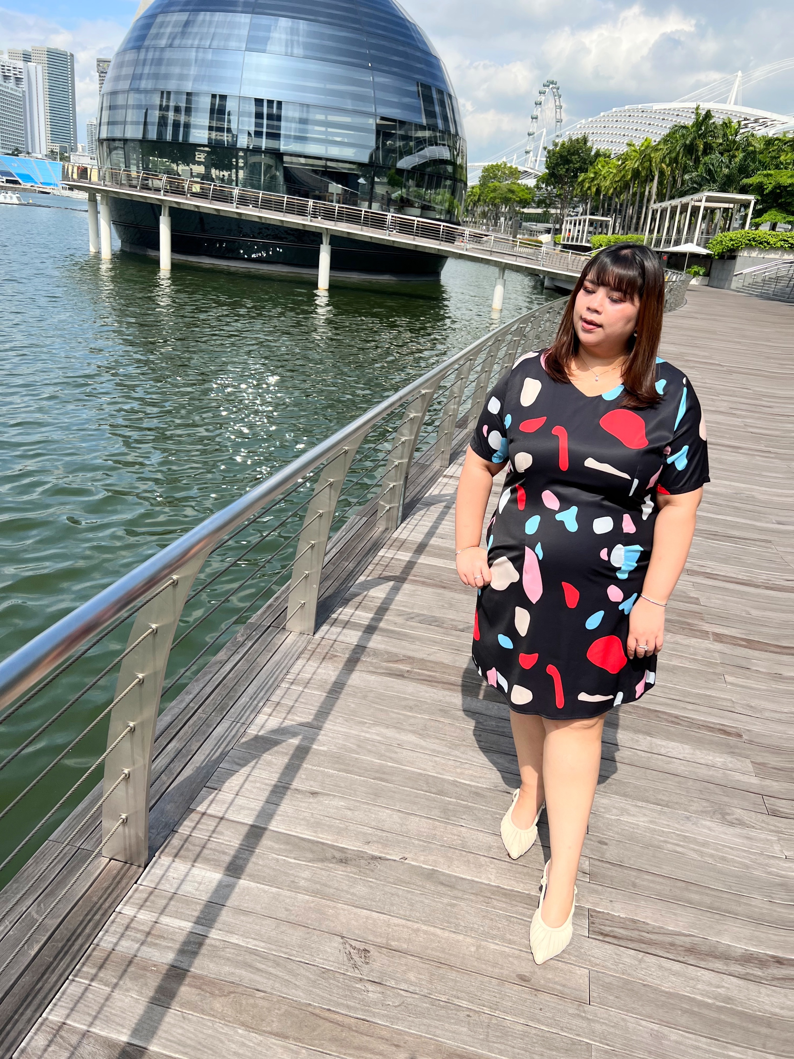Love+ Black Pebble Dress | Plus Size Dress Singapore