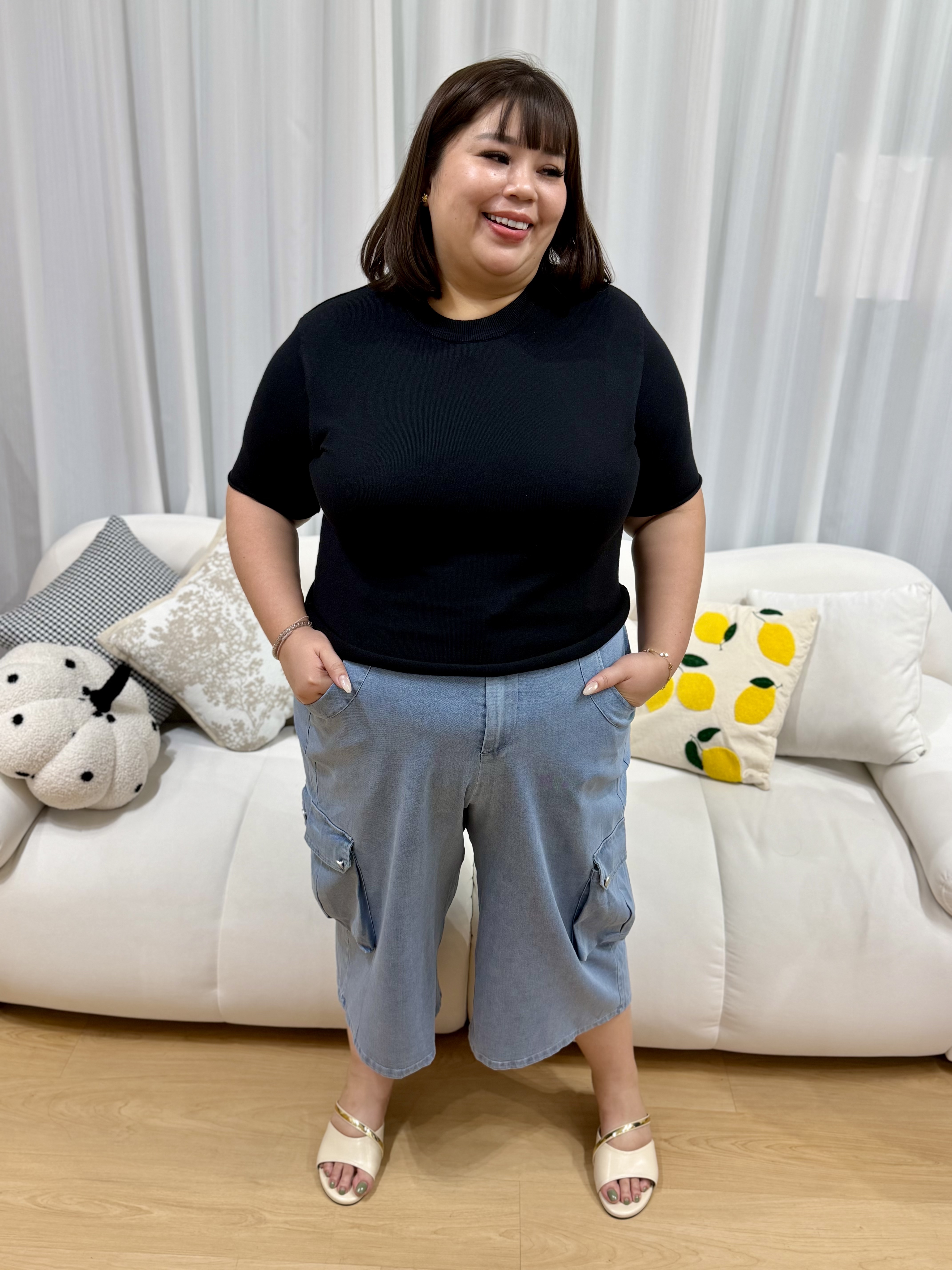 Ultra Soft Bunny Rounnie Soft Knit Top | Plus Size Top