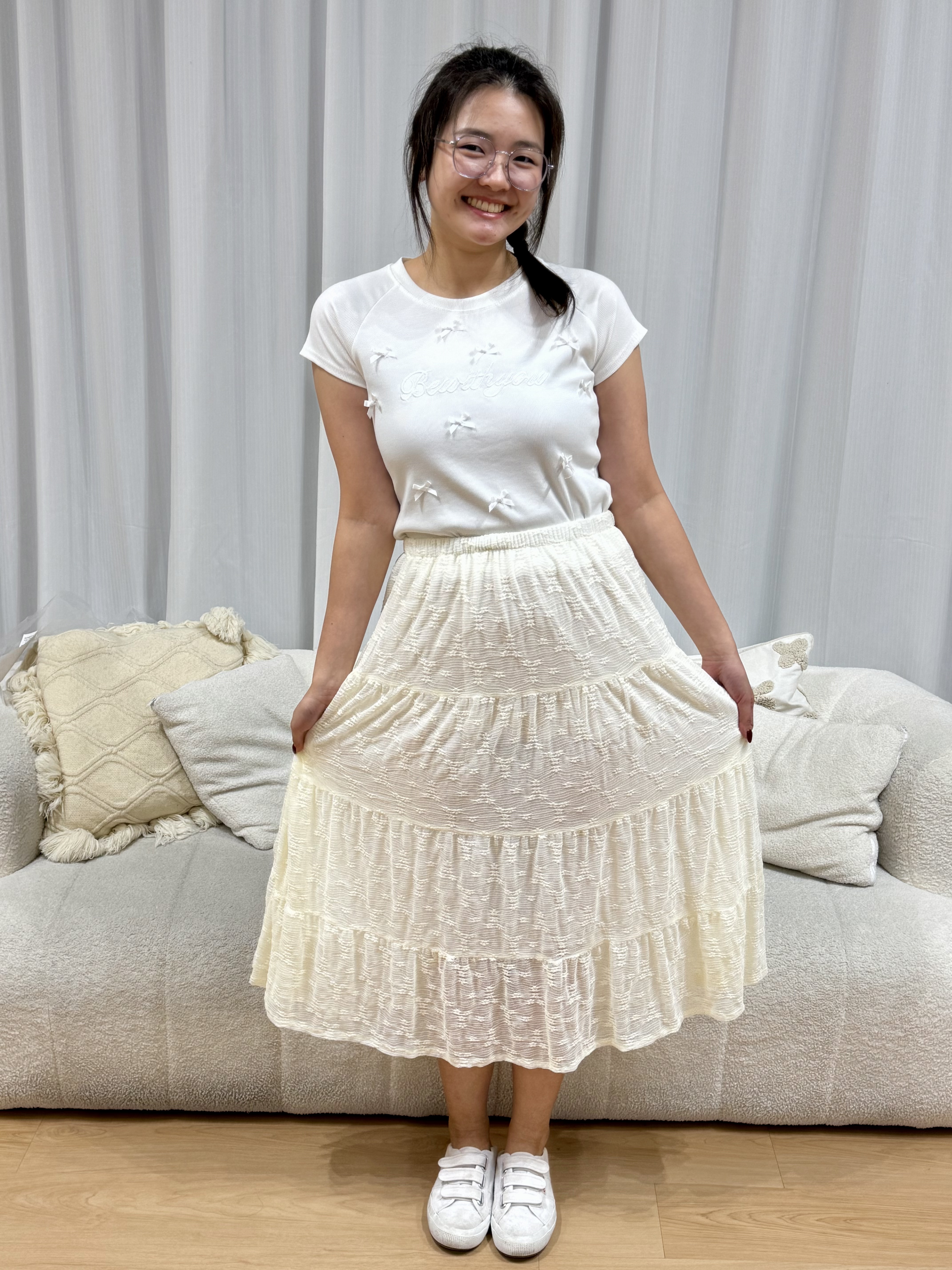 Andrea Baby Lace Skirt | Plus Size Skirt