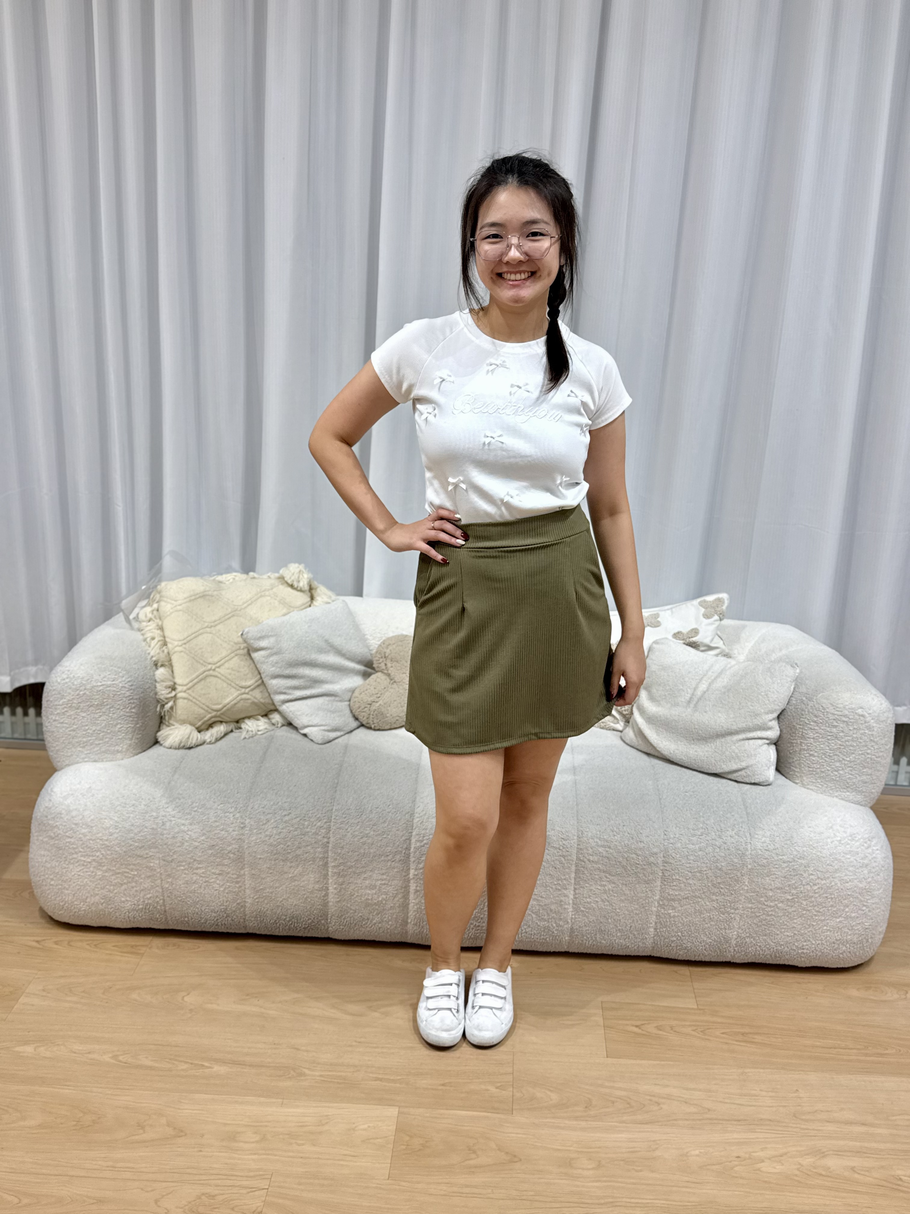 Love+ Slippy Strip Tennis Skirt | Plus Size Skirt