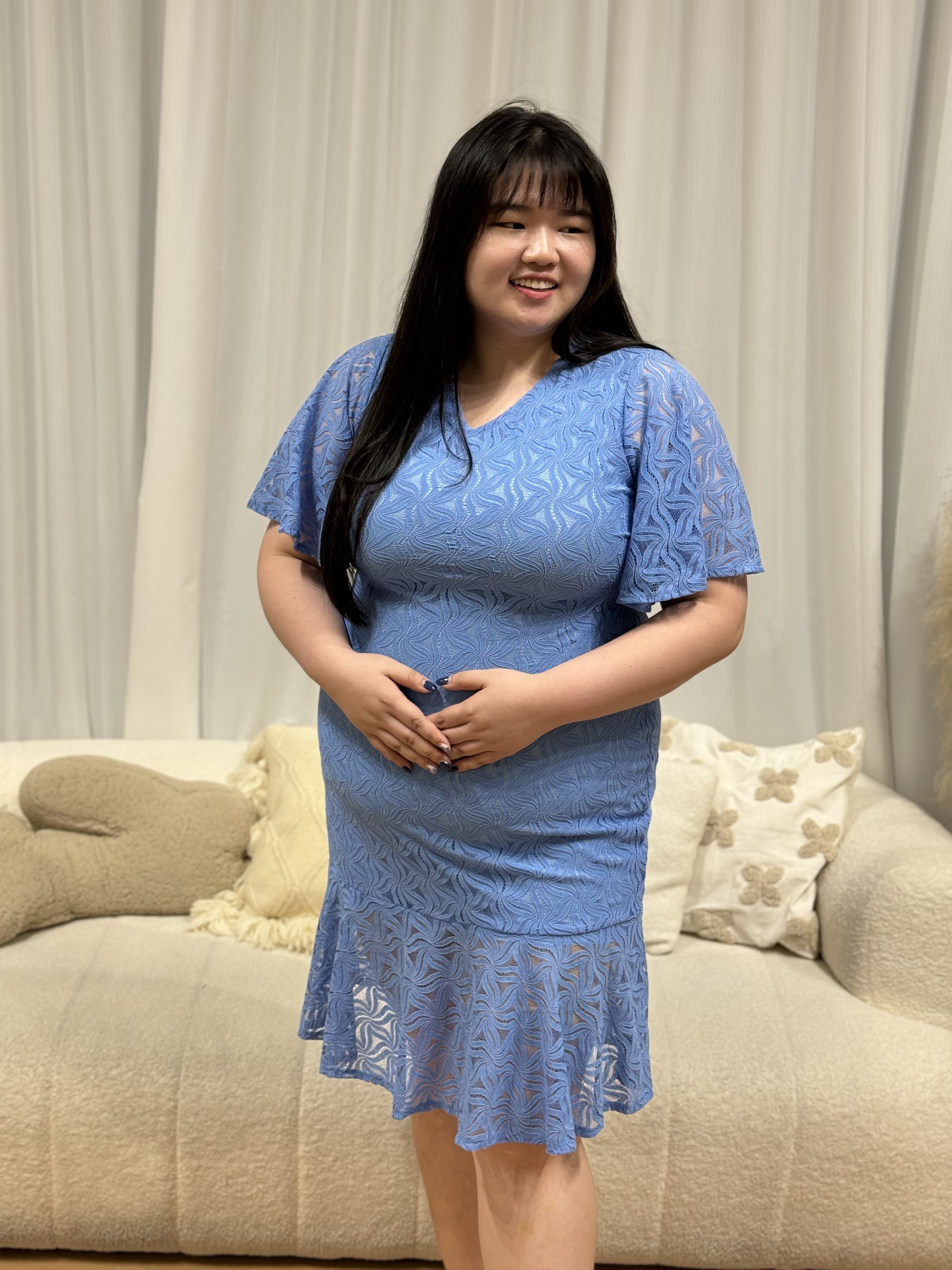 Daphne Lace Premium Dress | Plus Size Dress
