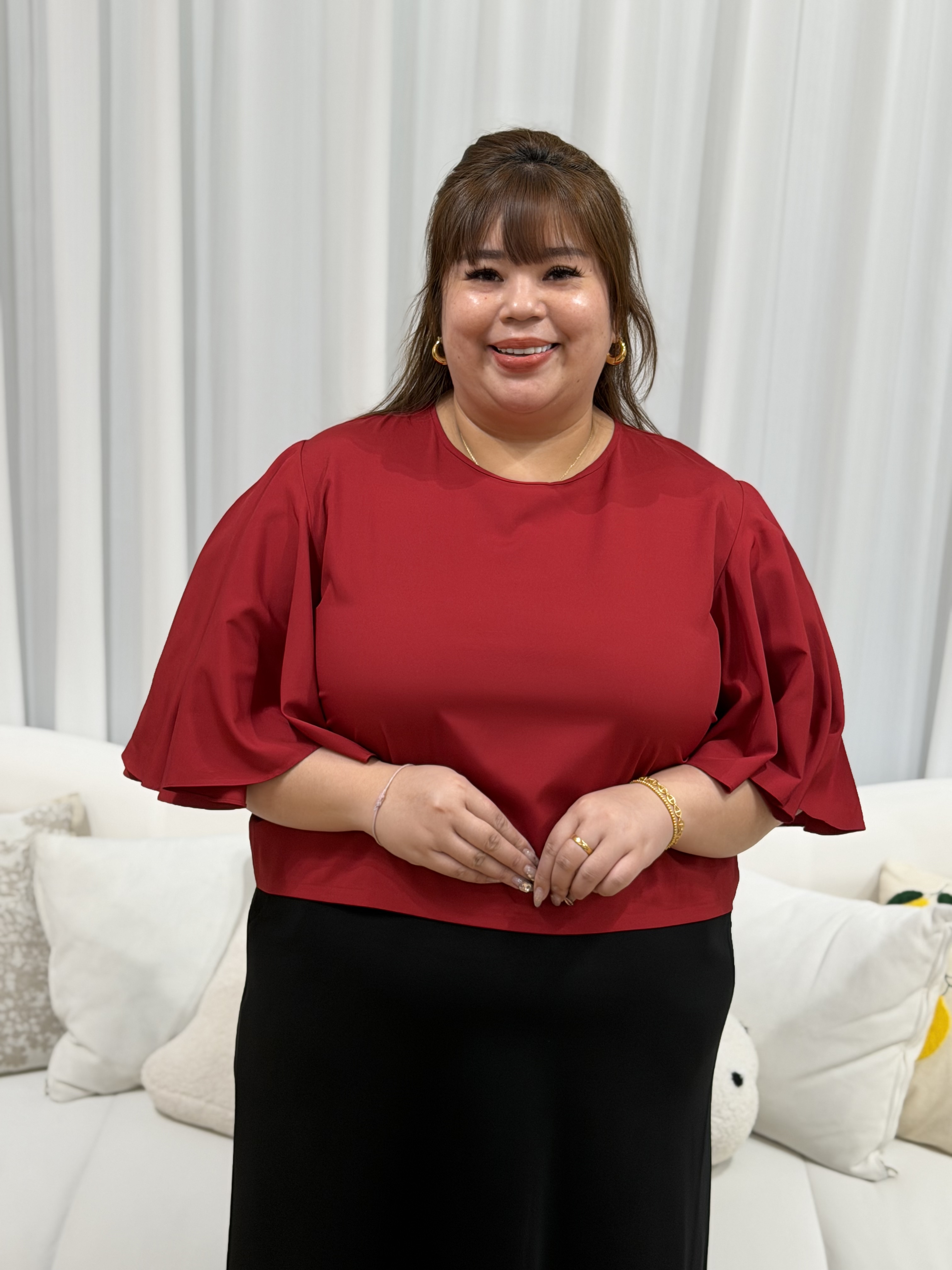 Love+ Alveria Flutter Top | Plus Size Top
