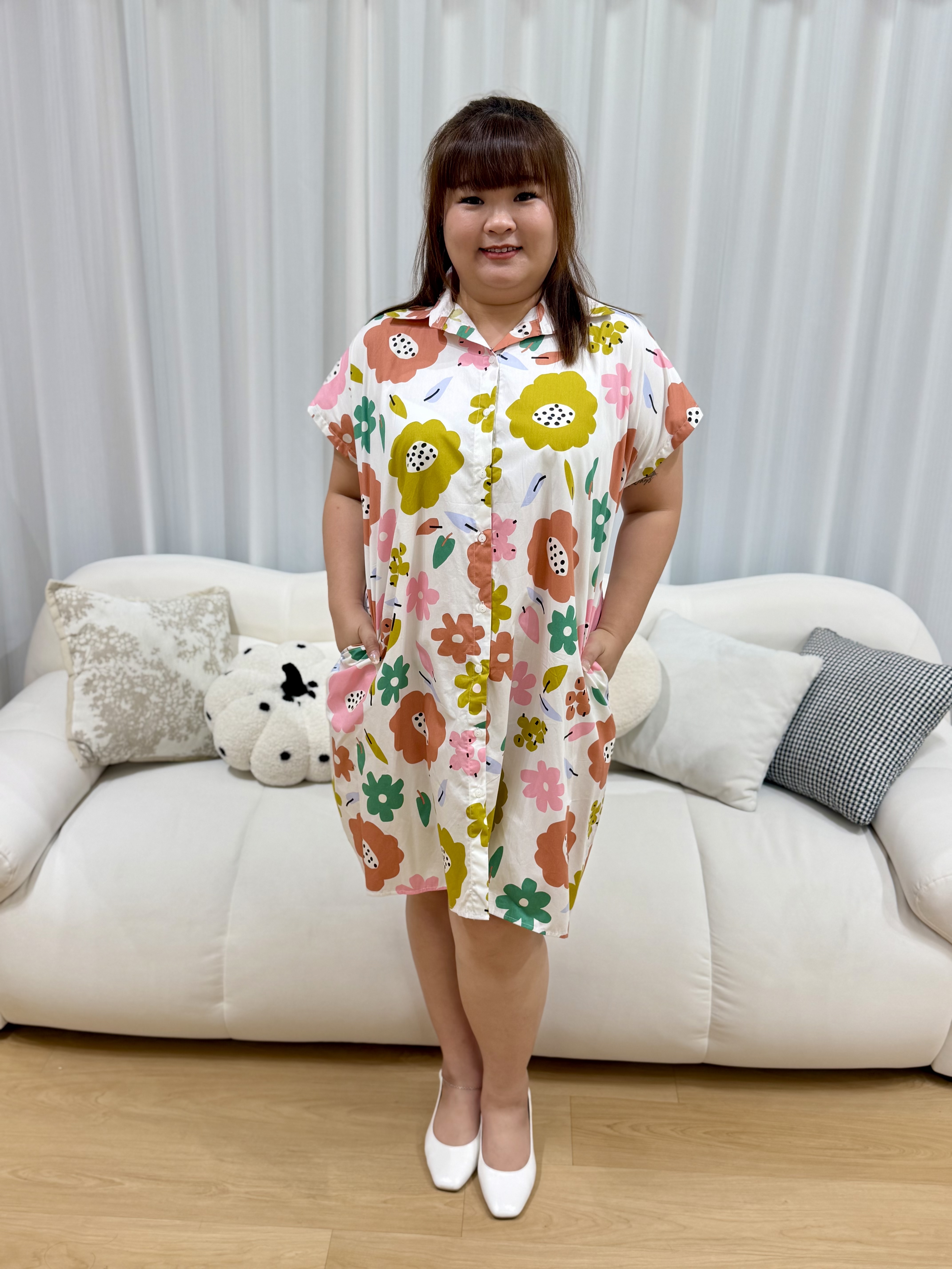 Tansy Button Shirt Dress | Plus Size Dress