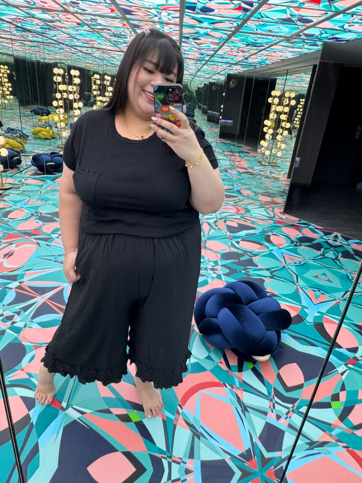 Love+ Black Tulip Pants