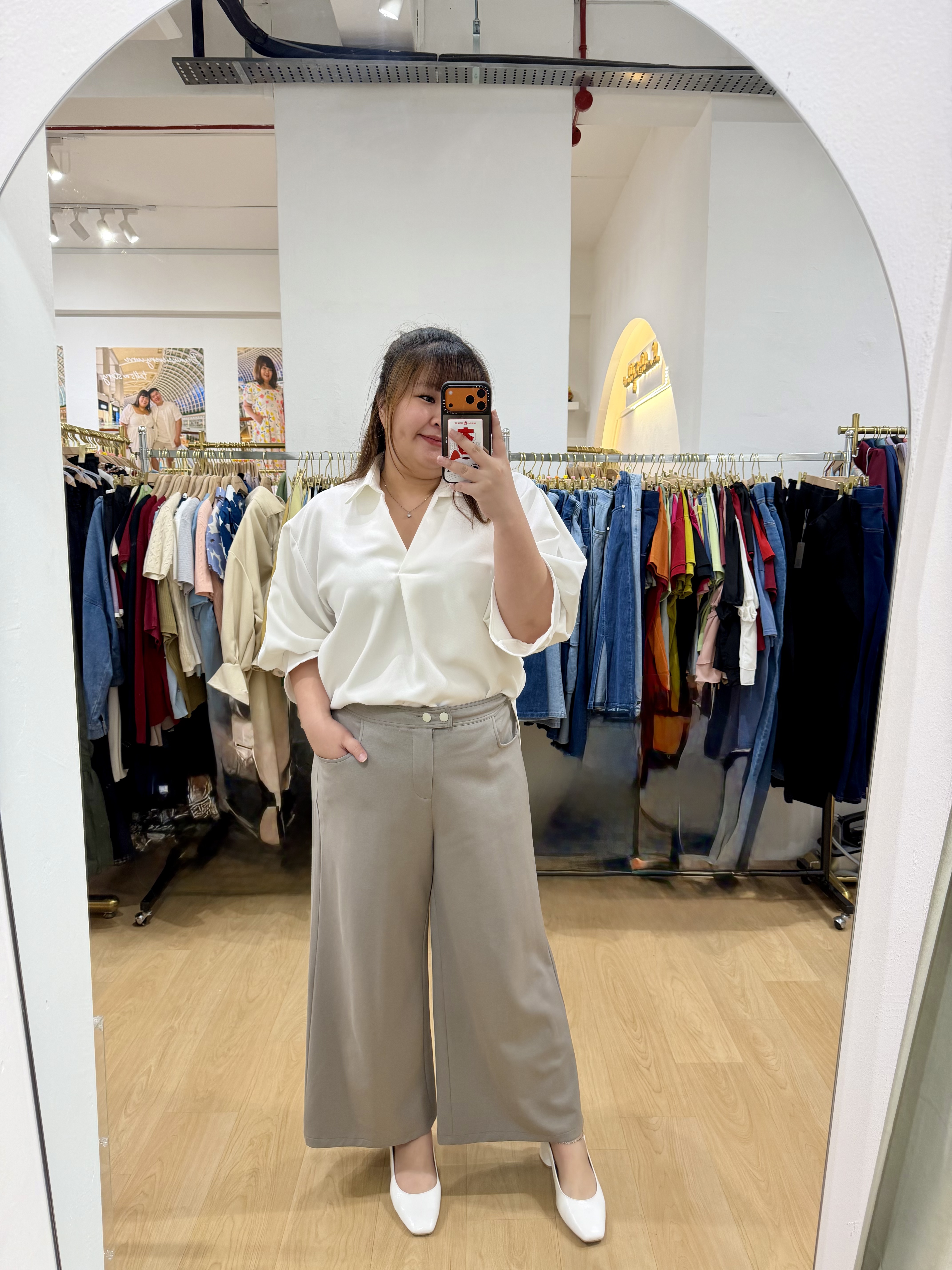 Love+ Sidoo Premium Twin Button AC Cooling Pants #2316| Plus Size Pants