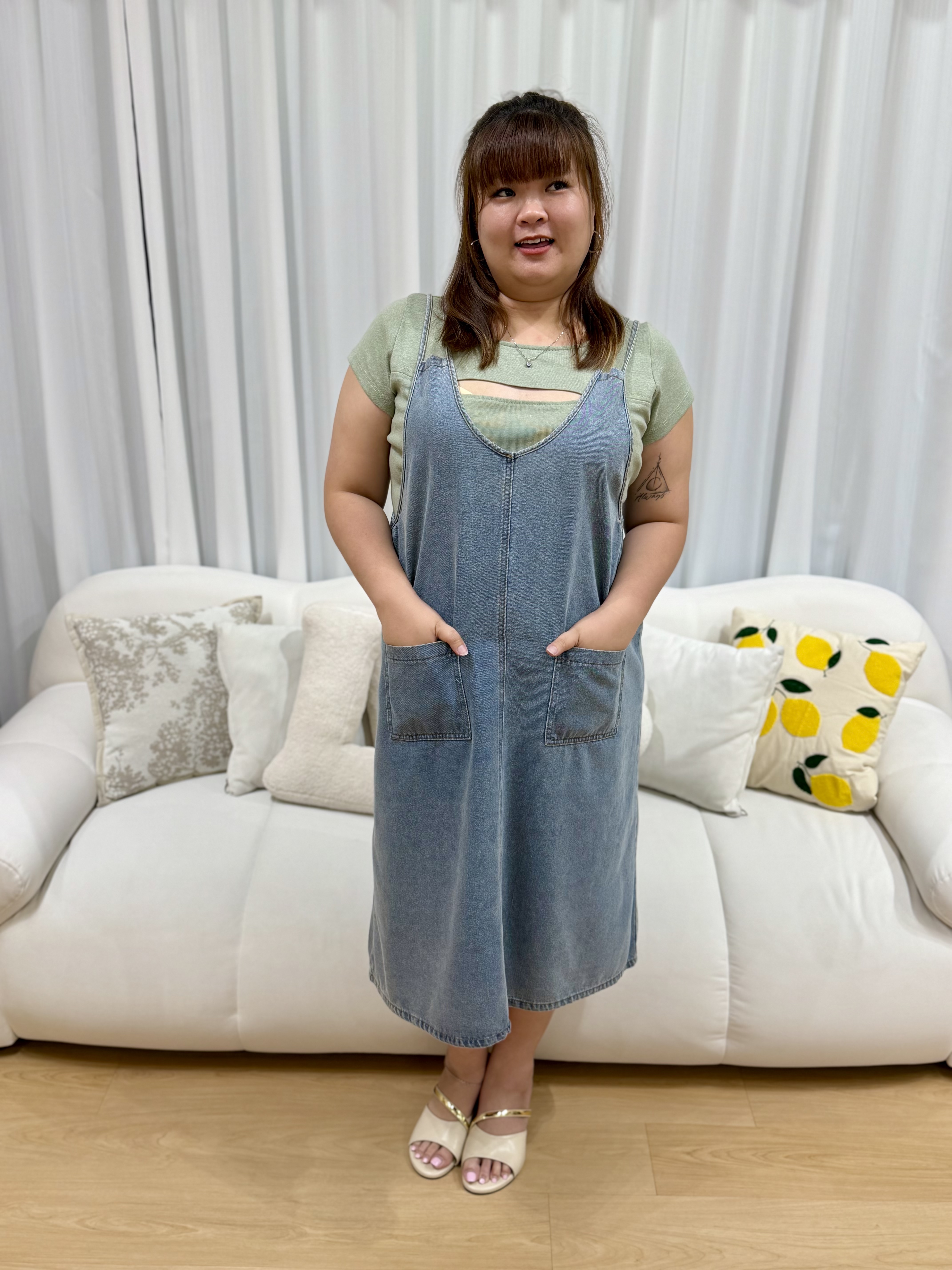 Love+ Aprillia Denim Dress #2070 | Plus Size Dress