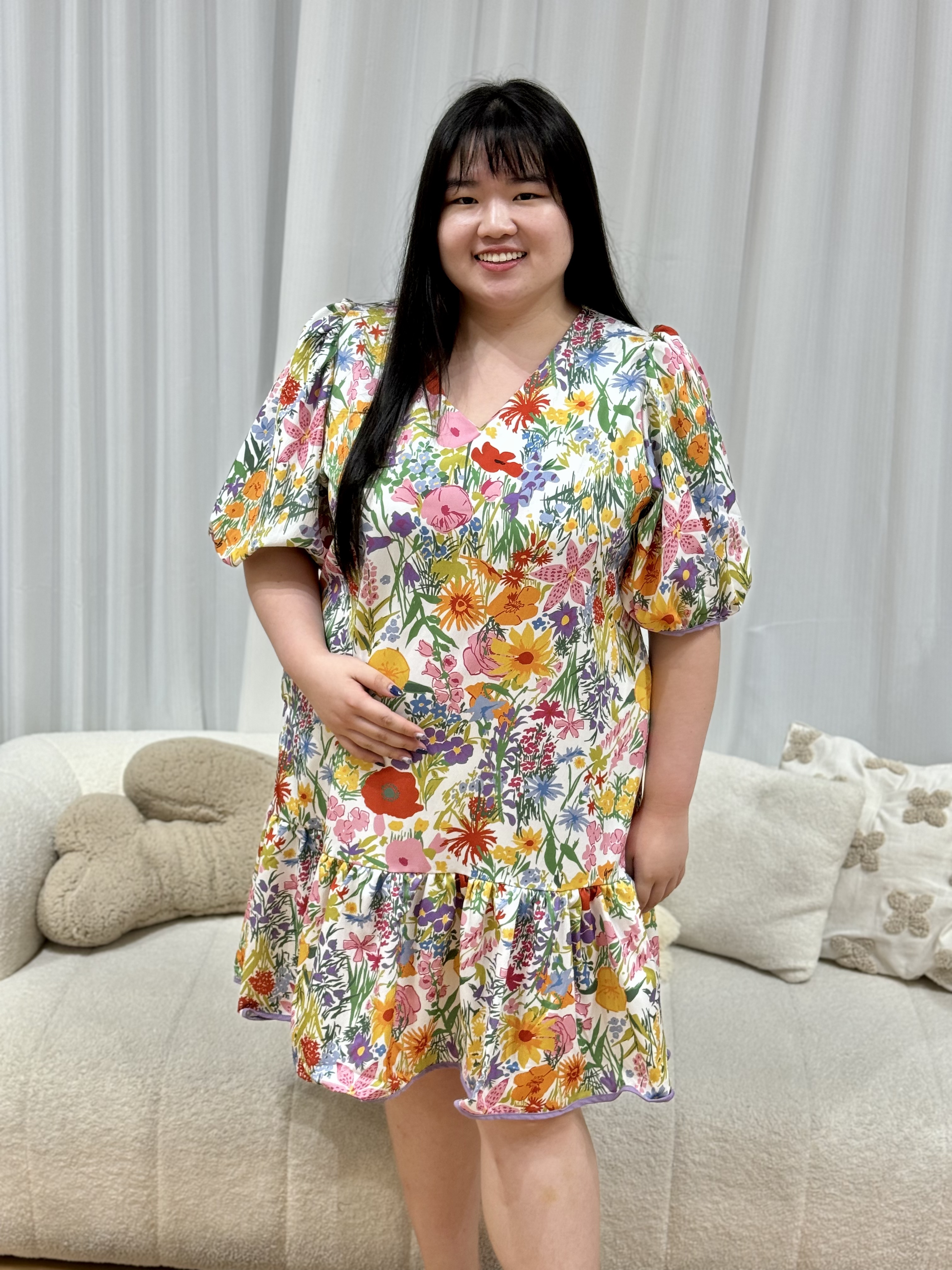 Love+ Cassia Vibrant Floral dress | Plus Size Dress