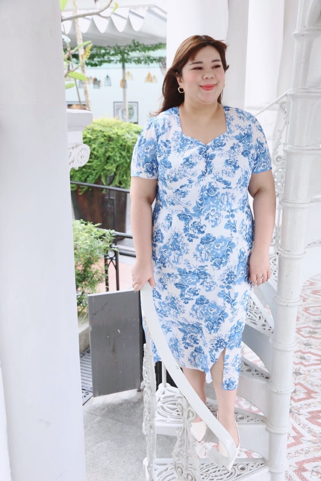 Love+ Luxe Porcelain Maxi Dress |Plus Size Dress