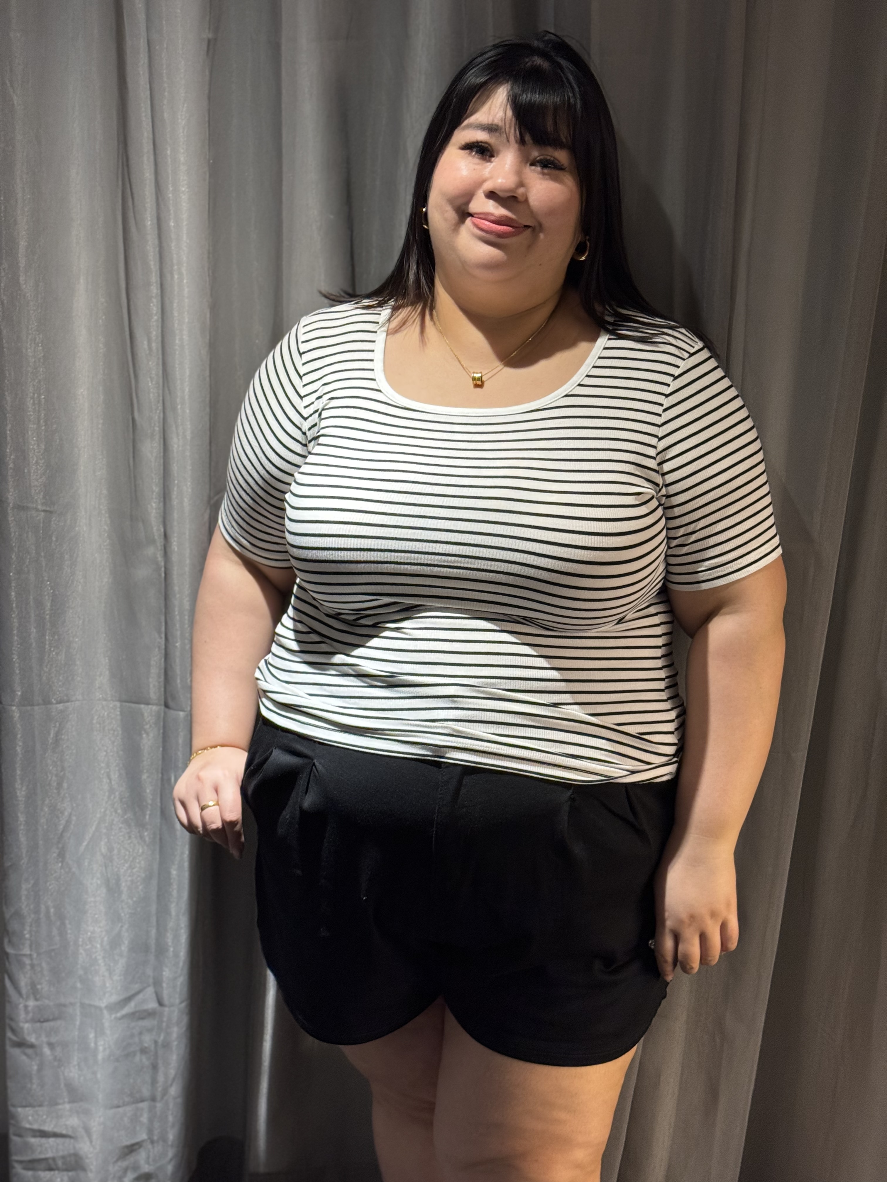 Love+ Multi Color Strips Top | Plus Size Top