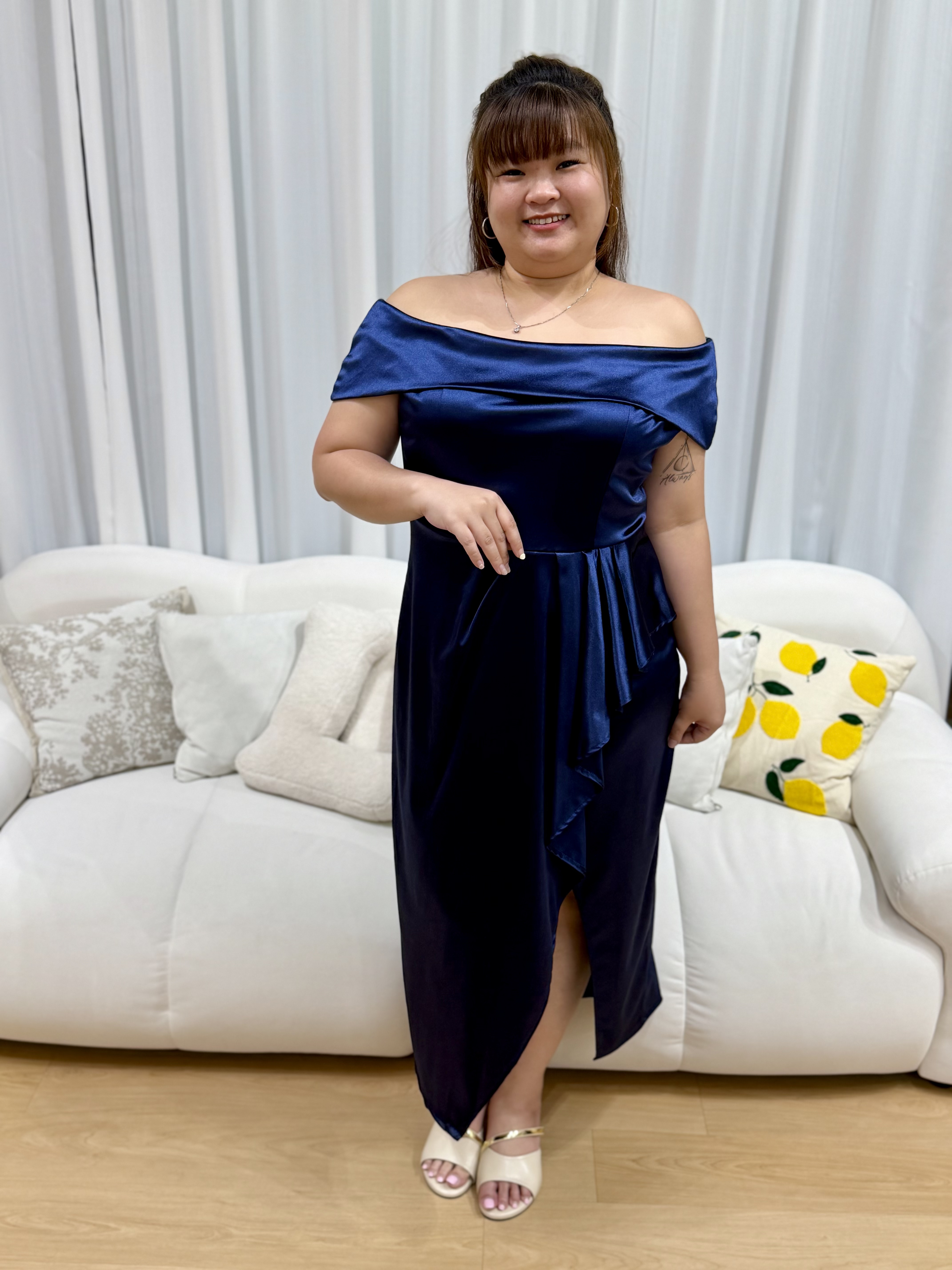 Love+ Miyaki Hiso Silky Dinner Dress | Plus Size Dinner Dress