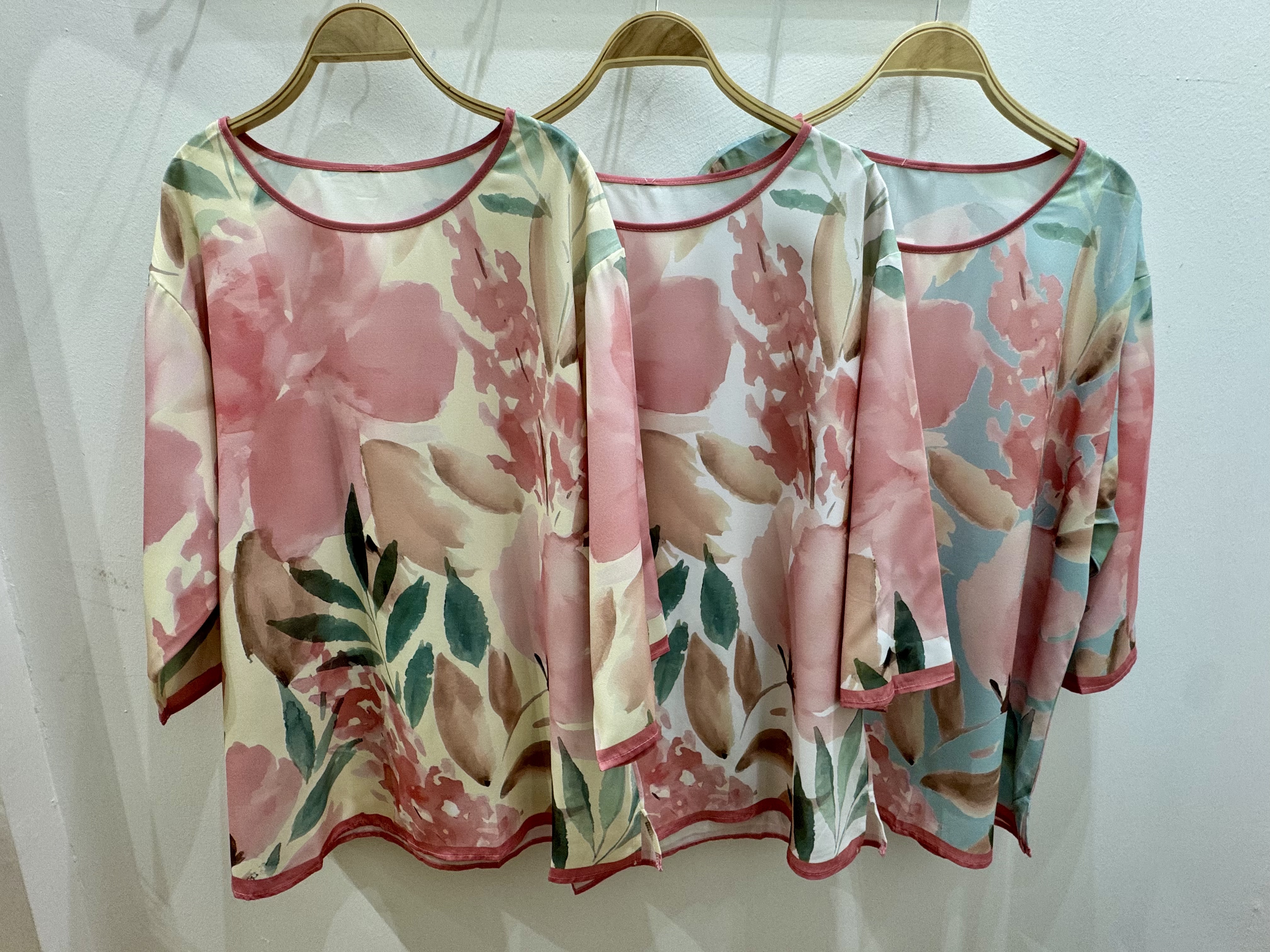 Brush Painted Flower Top | Plus Size Top