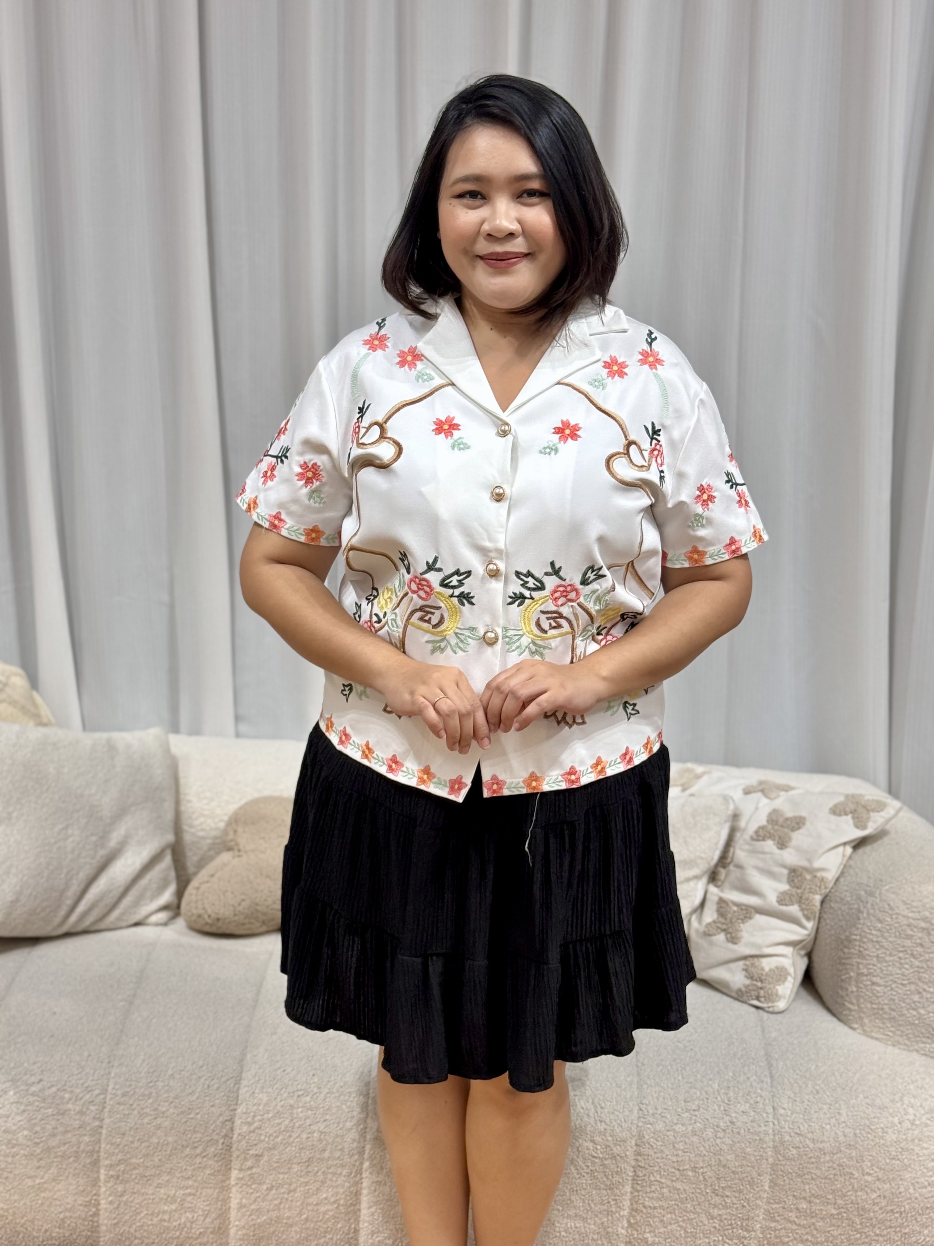 Yoana Floral Bonquet Blouse | Plus Size Blouse