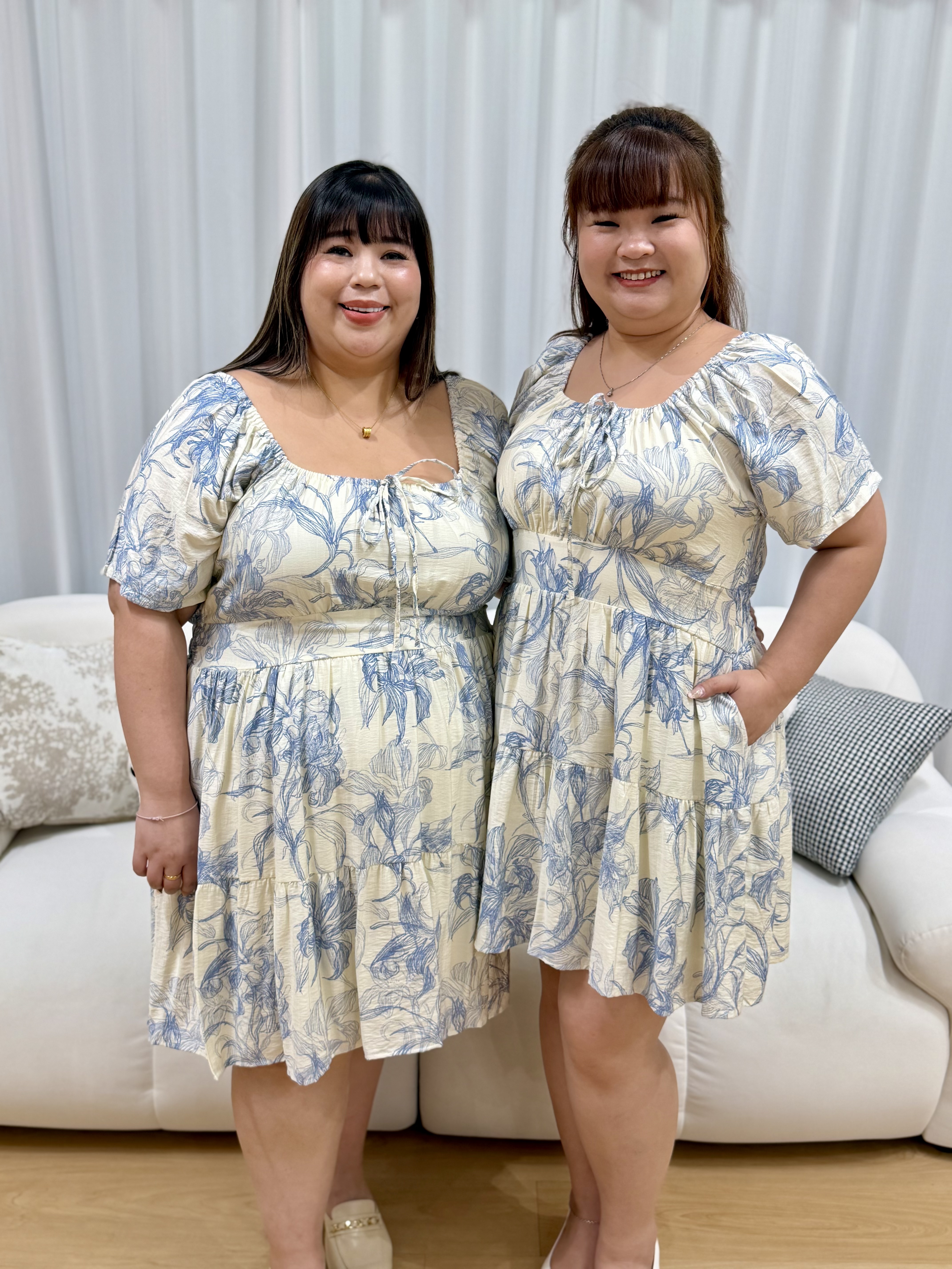 Love+ Blanc Bleu Short Dress | Plus Size Dress