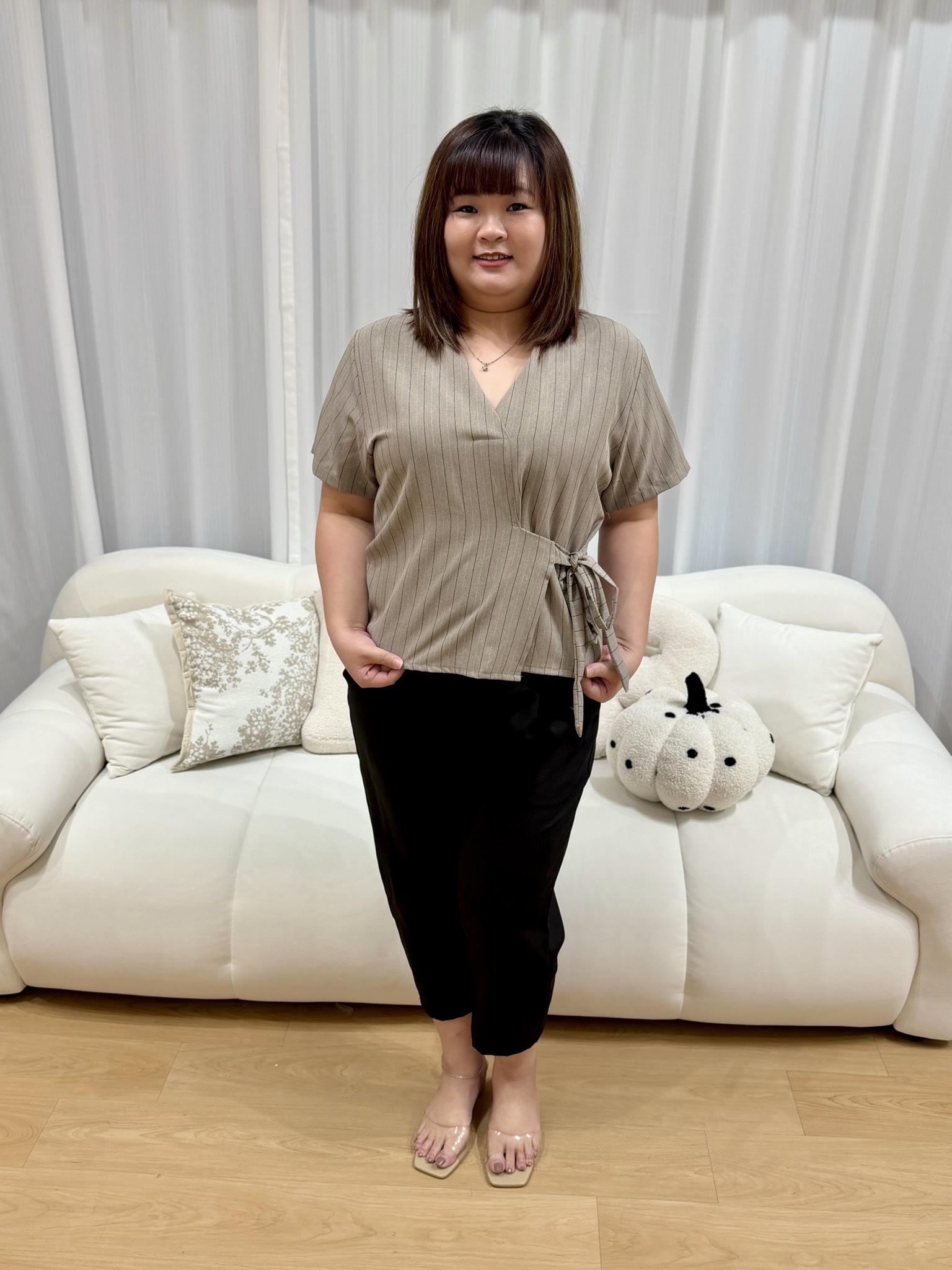 Jaycie Straight cut culottes pants | Plus Size Pants