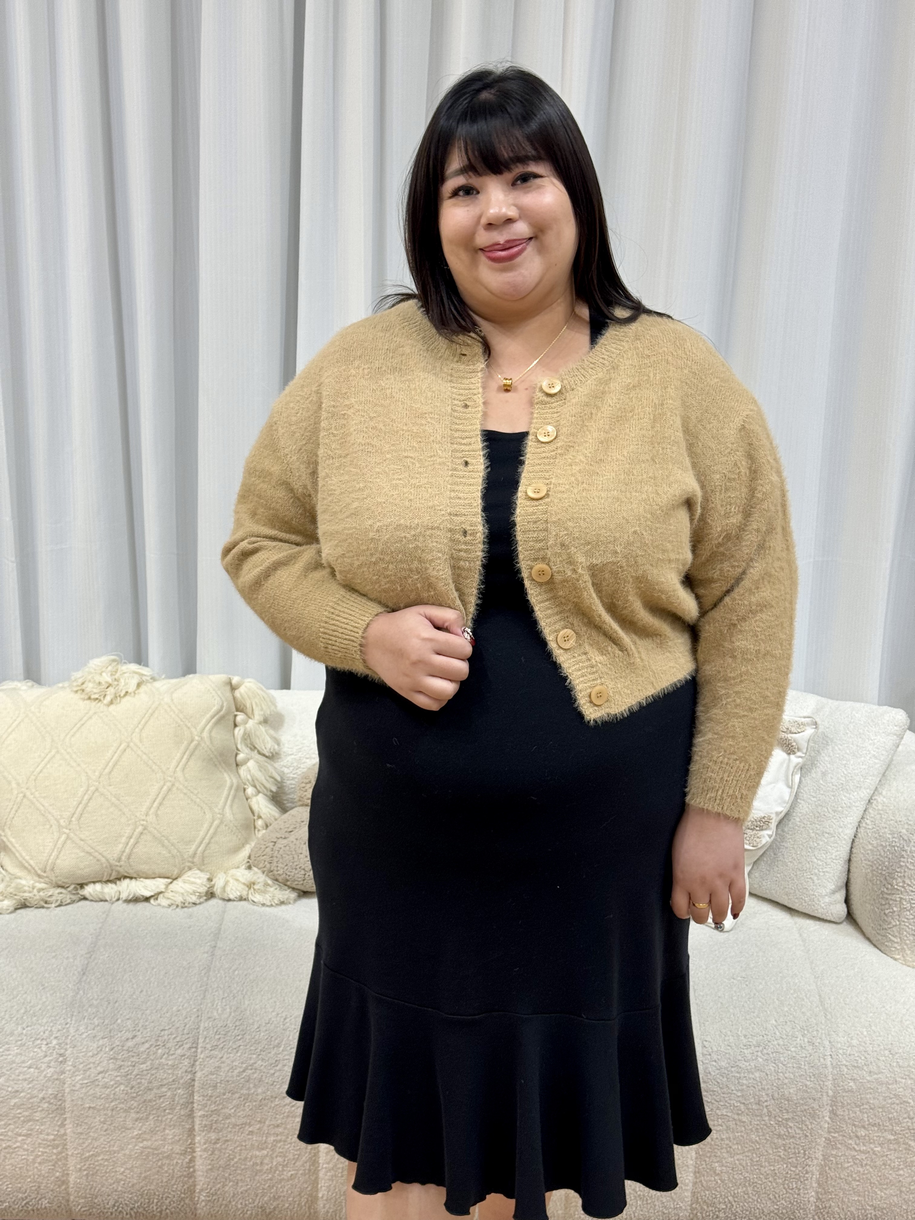 Hazel Mao Mao Long Sleeve Cardigan