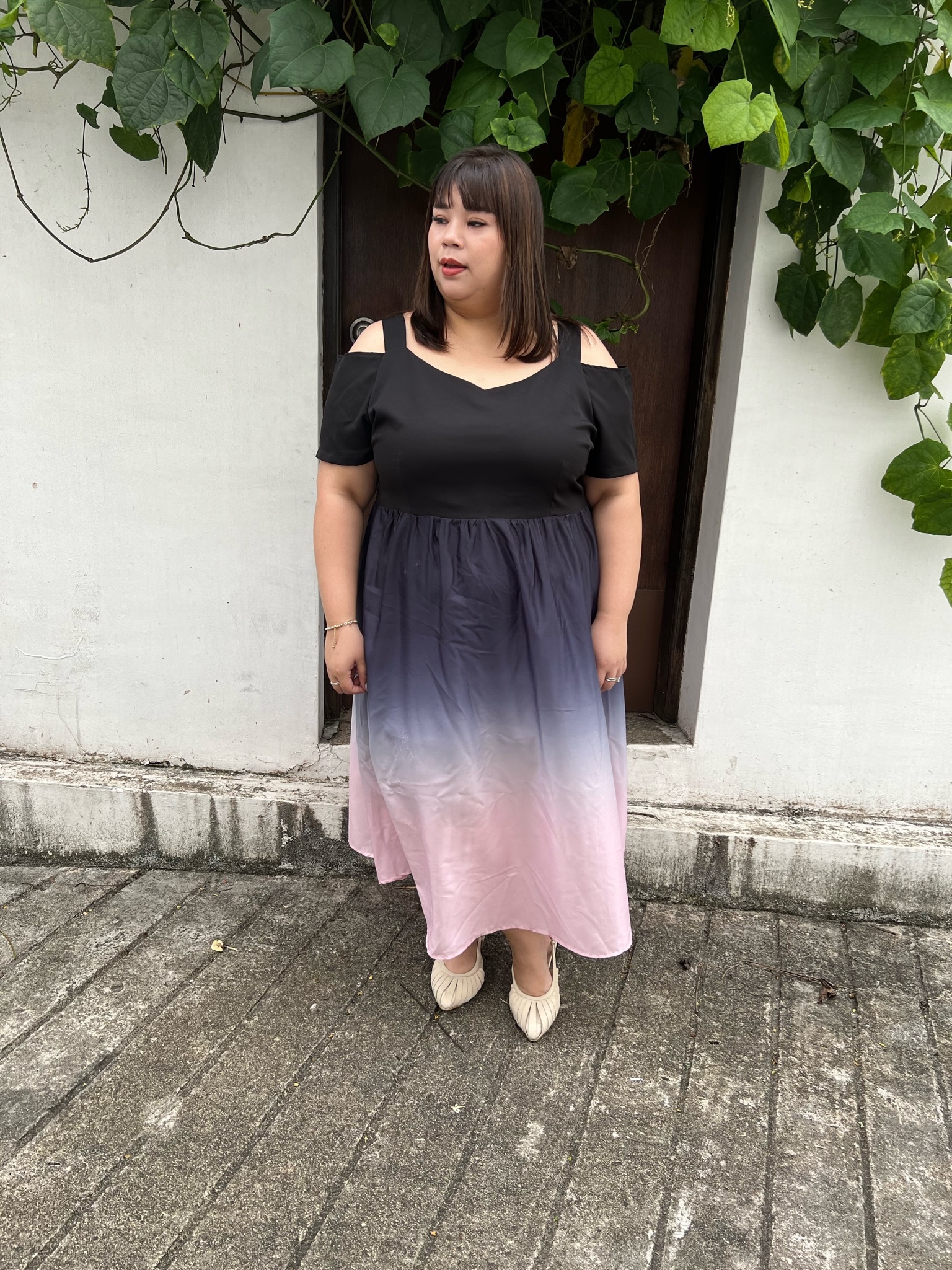 Love+ Enchanty Pink Ombre Dress | Plus Size Dress Singapore