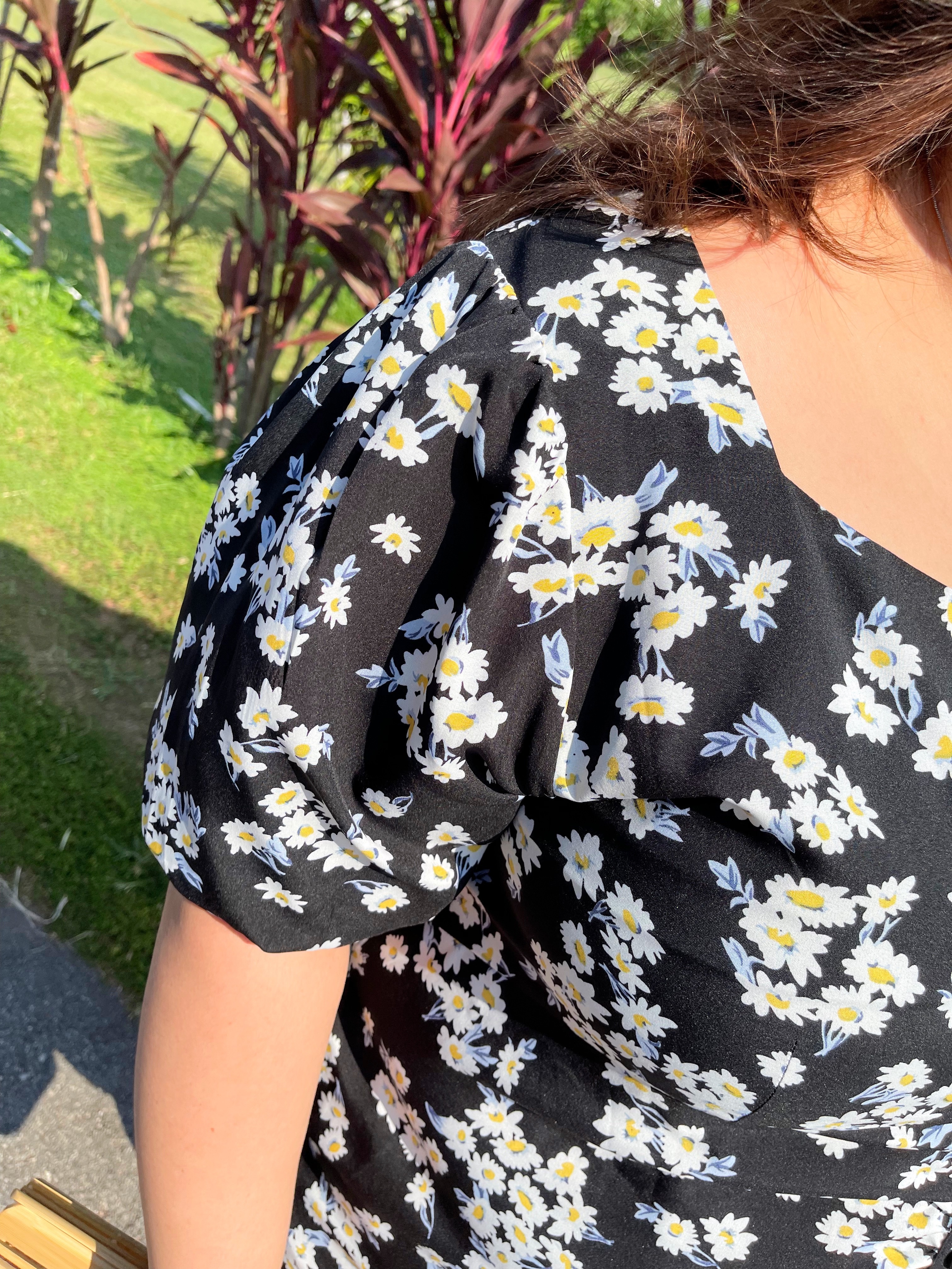 Love+ Ayla Black Floral Dress | Plus Size Dress Singapore