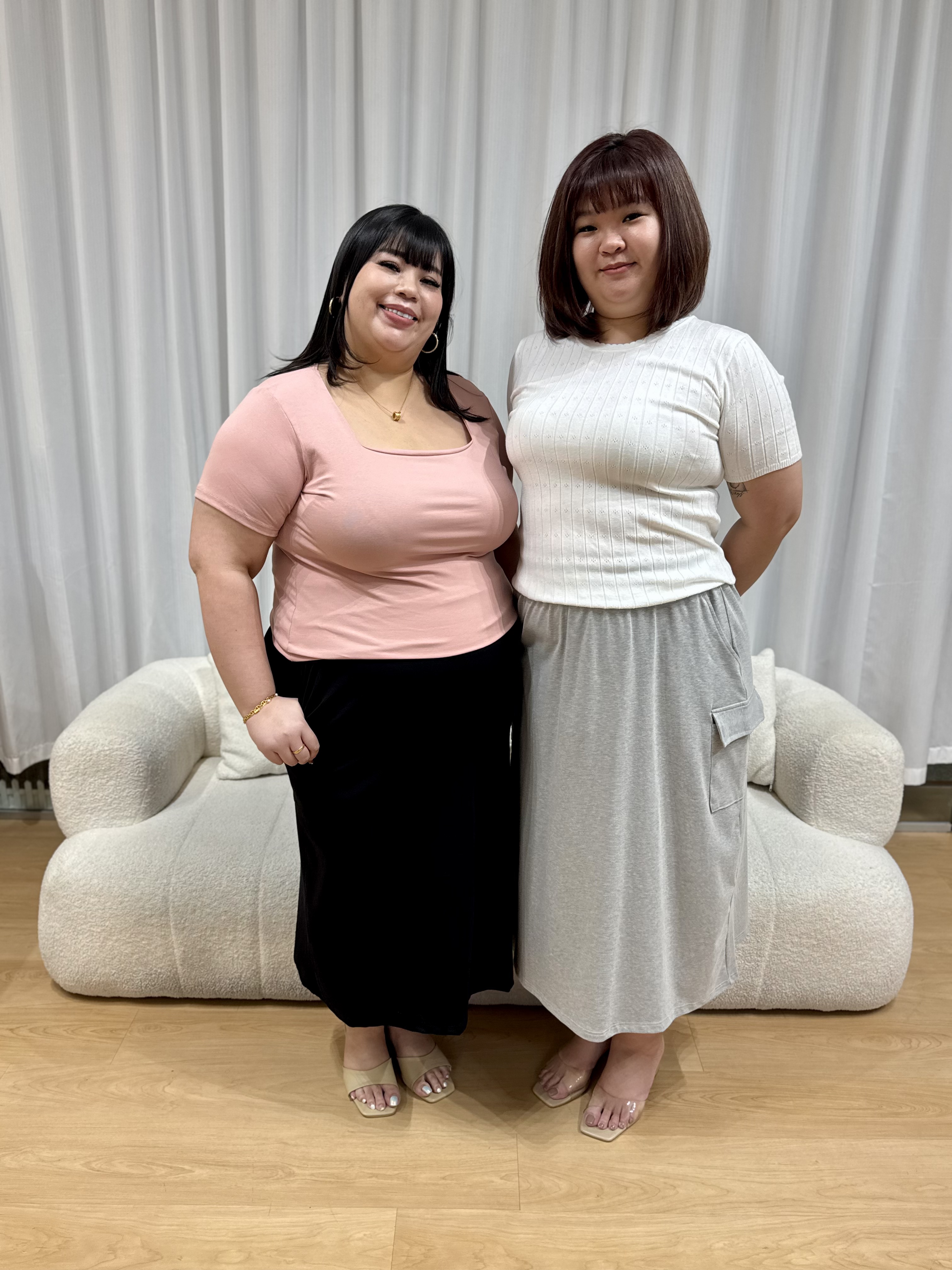 Paperbag Cotton Skirt | Plus Size Skirt