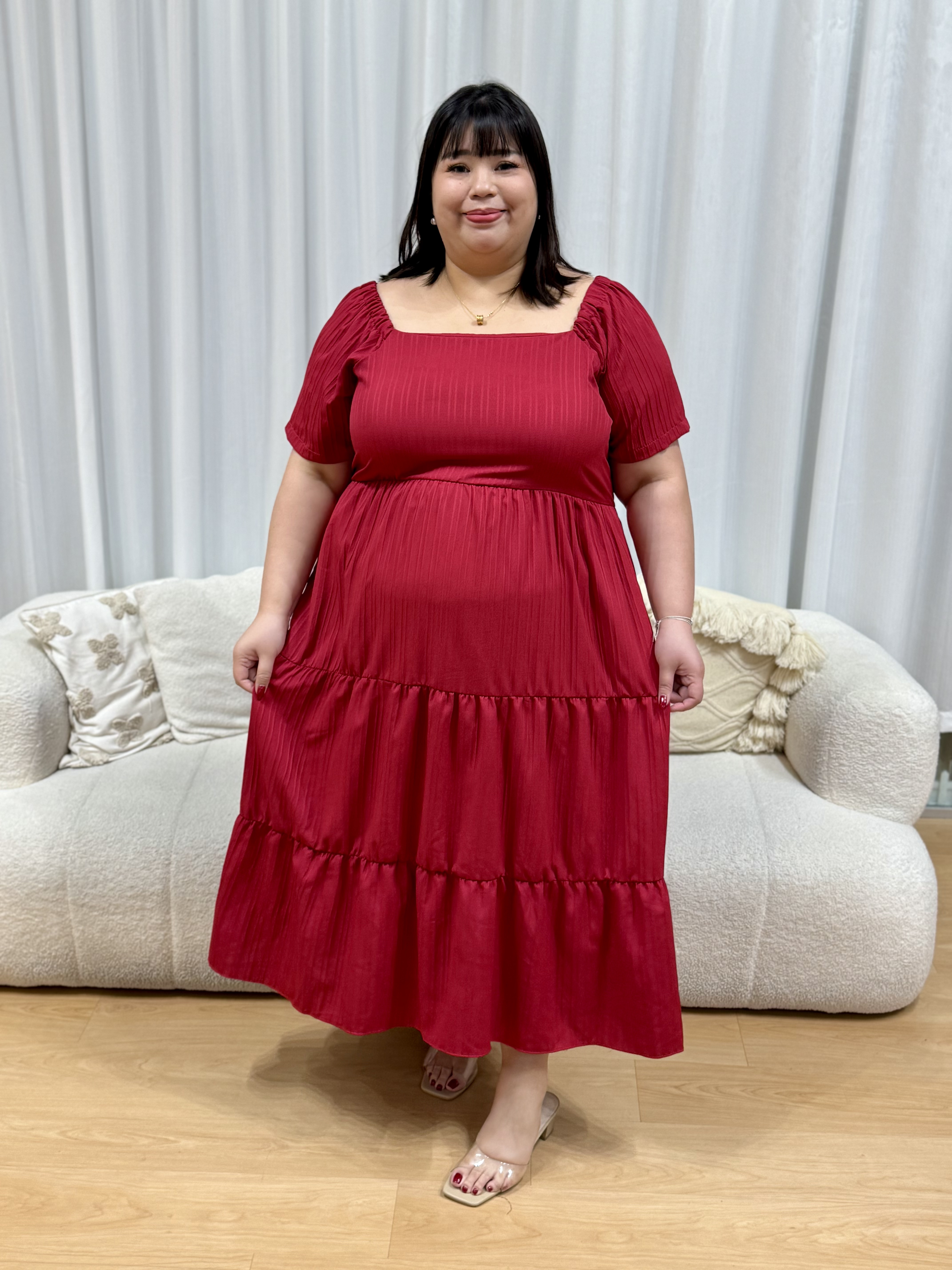 Kiyomi Texture Maxi Dress | Plus Size Dress