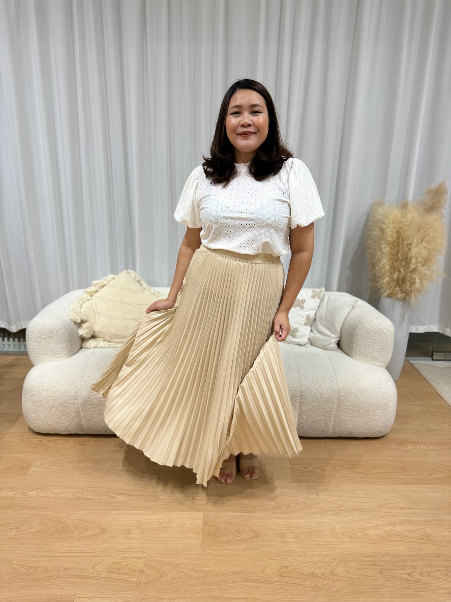 Rynn Pleated Skirt | Plus Size Skirt