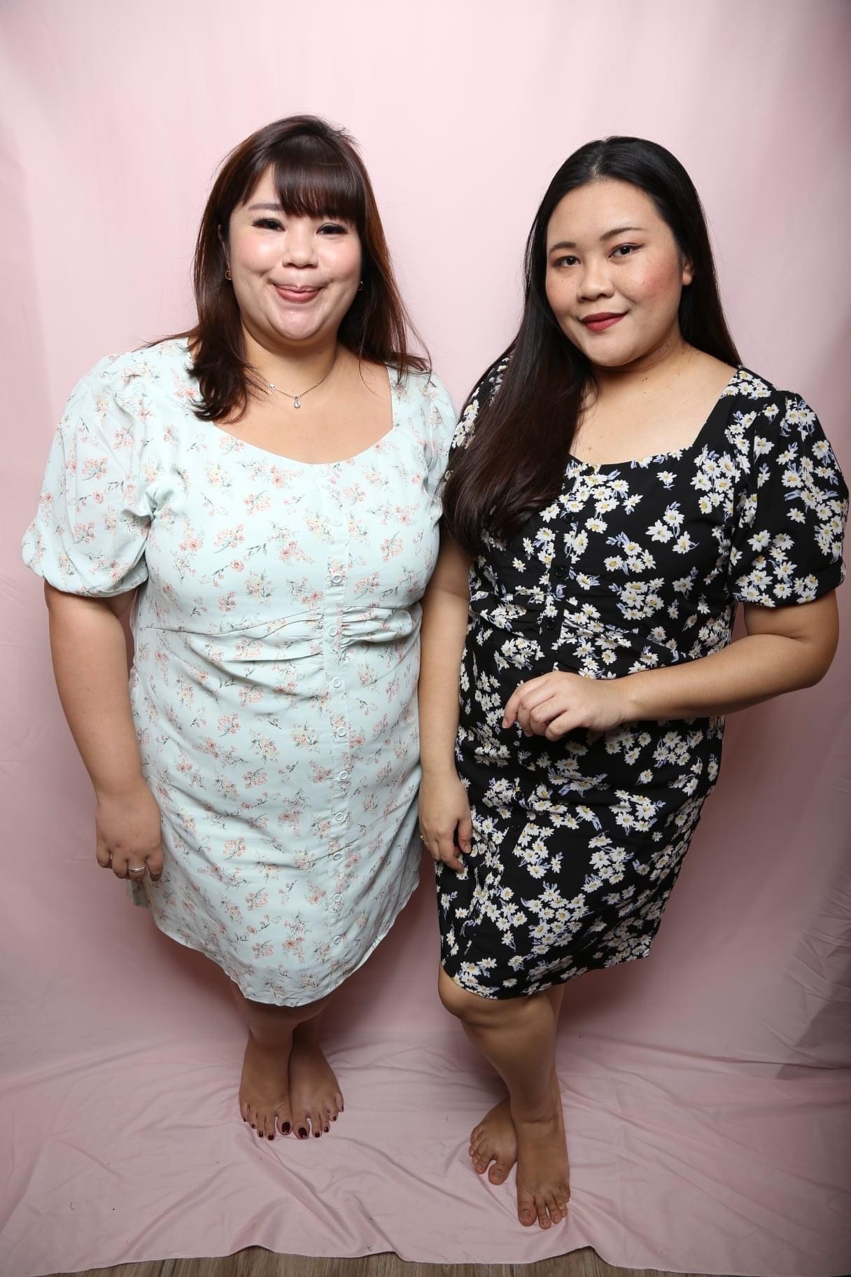 Love+ Ayla Black Floral Dress | Plus Size Dress Singapore