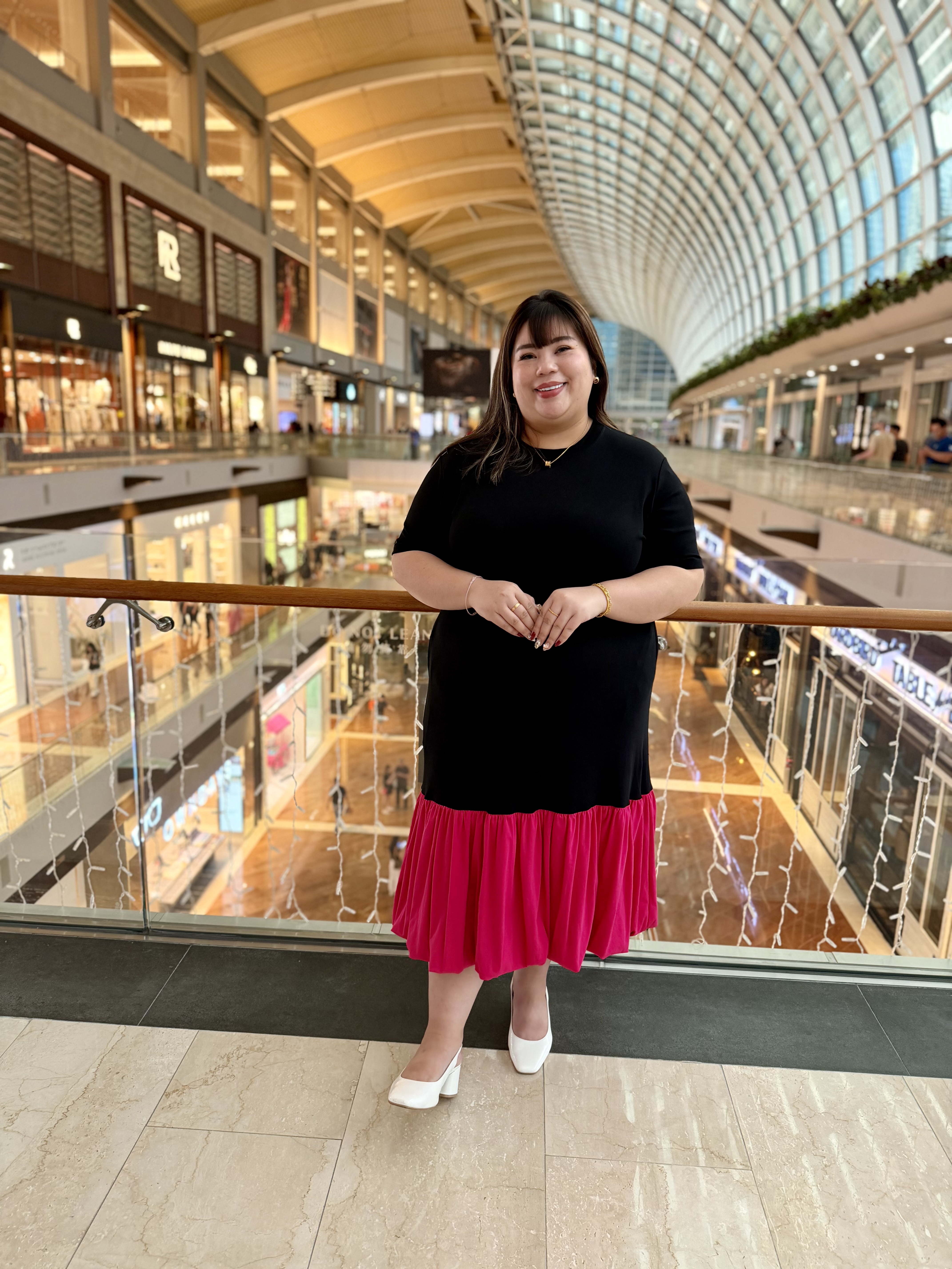 Love+ Naomi Duo Colour Maxi Bubble Dress | Plus Size Dress