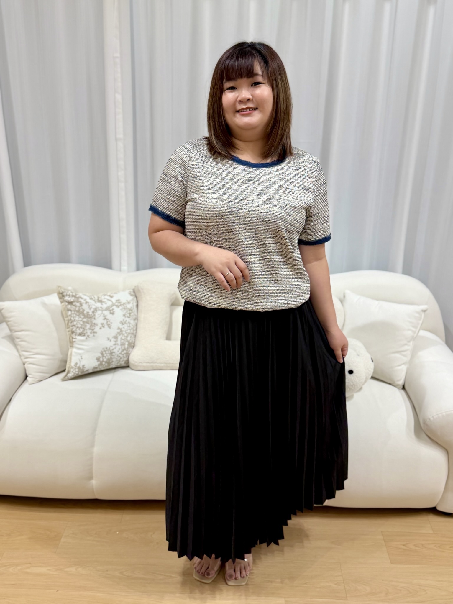 Pixie Denim Tweet Top | Plus Size Top