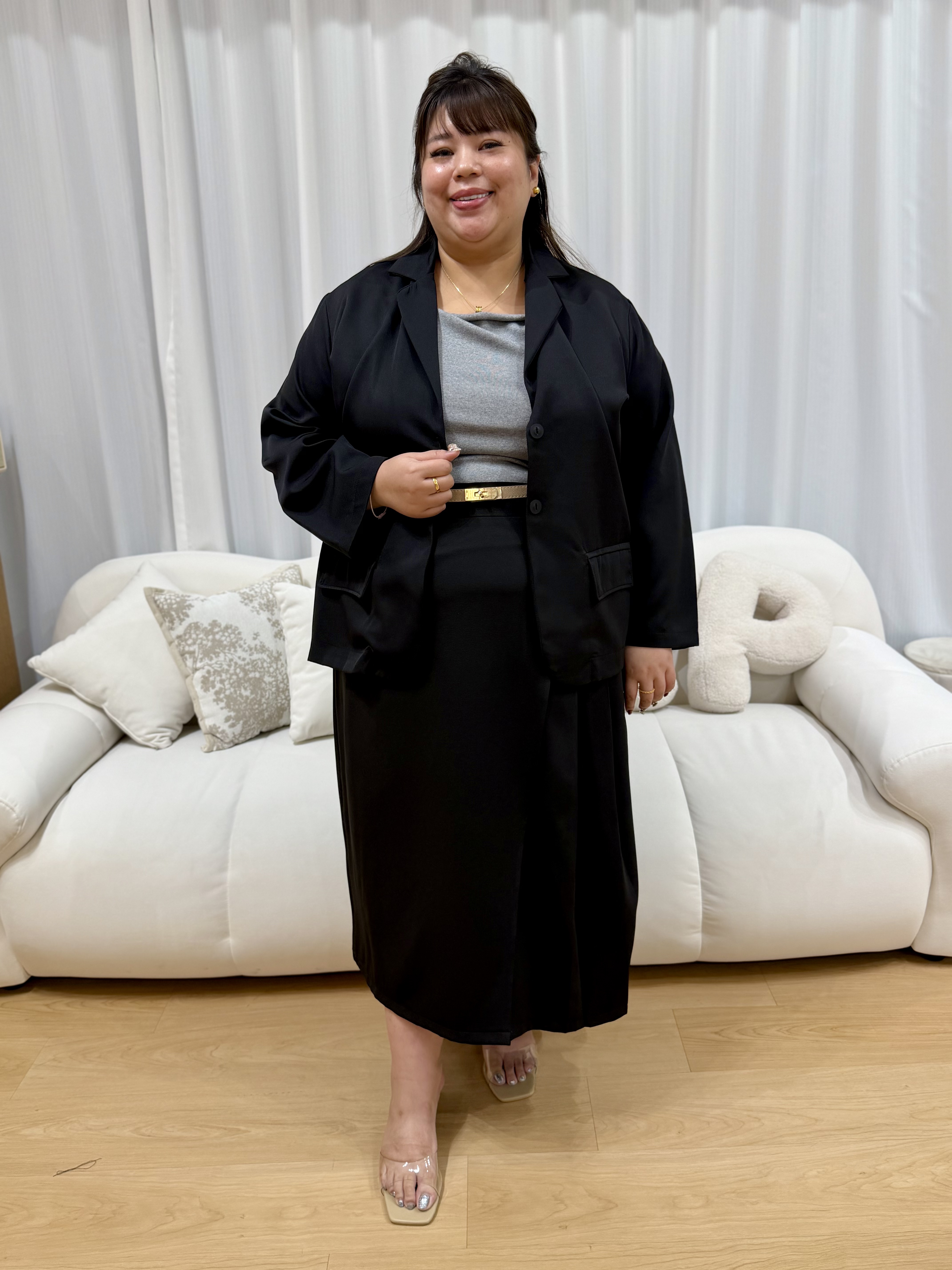 Premium Ara Black Blazer | Plus Size Blazer