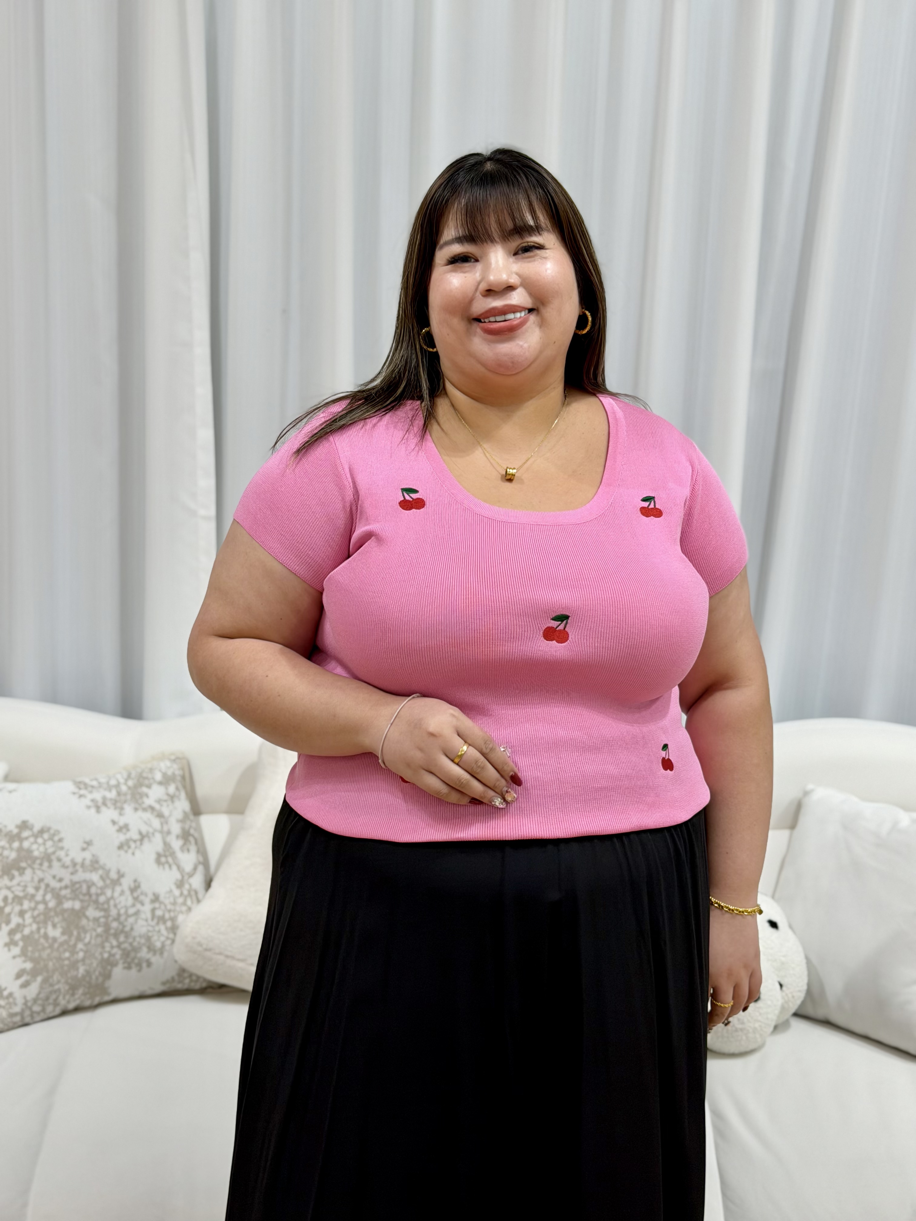 Coco Cherry Pop Top | Plus Size Top