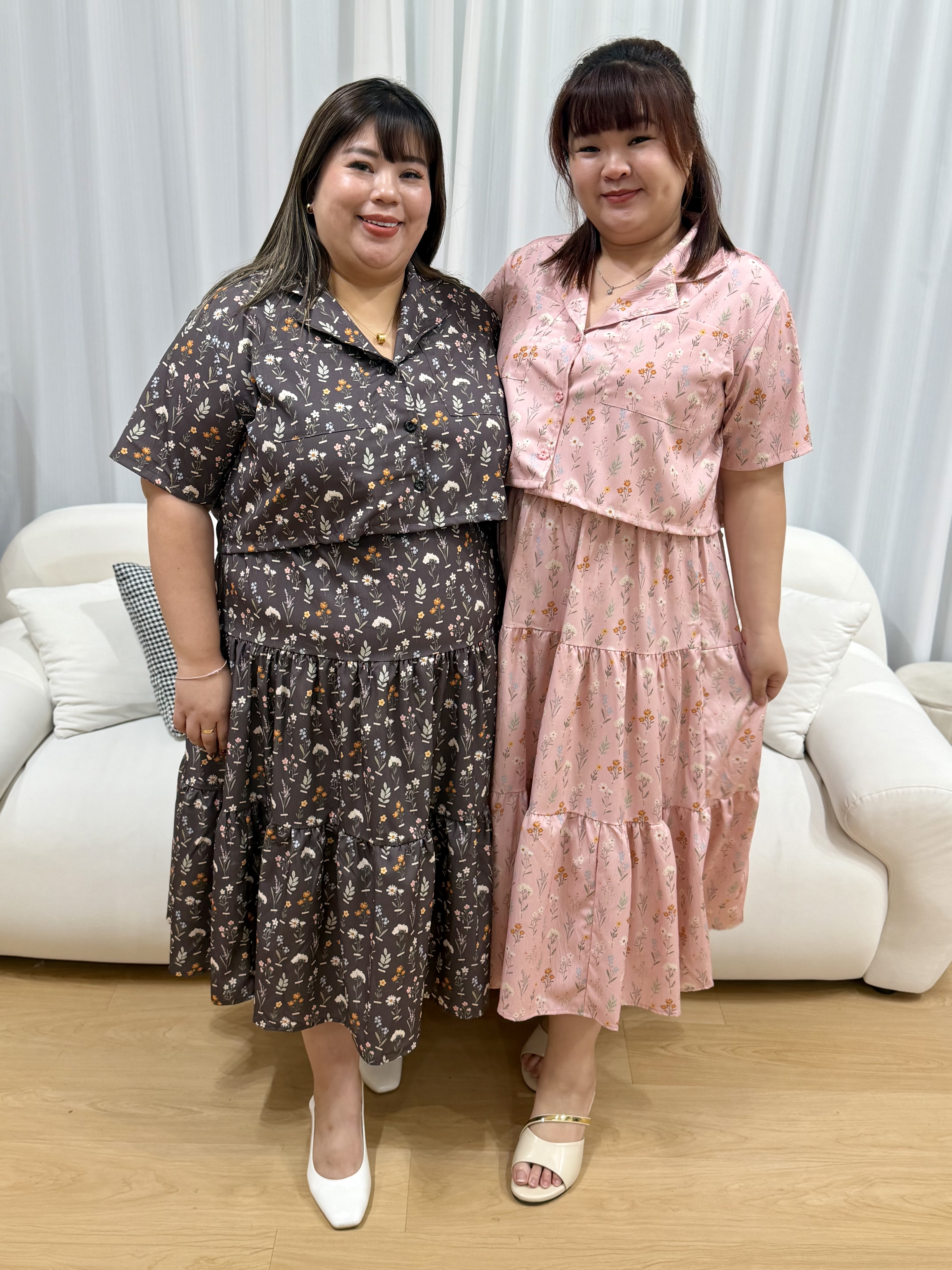 Bzu Whimsical Button Shirt Set | Plus Size Set