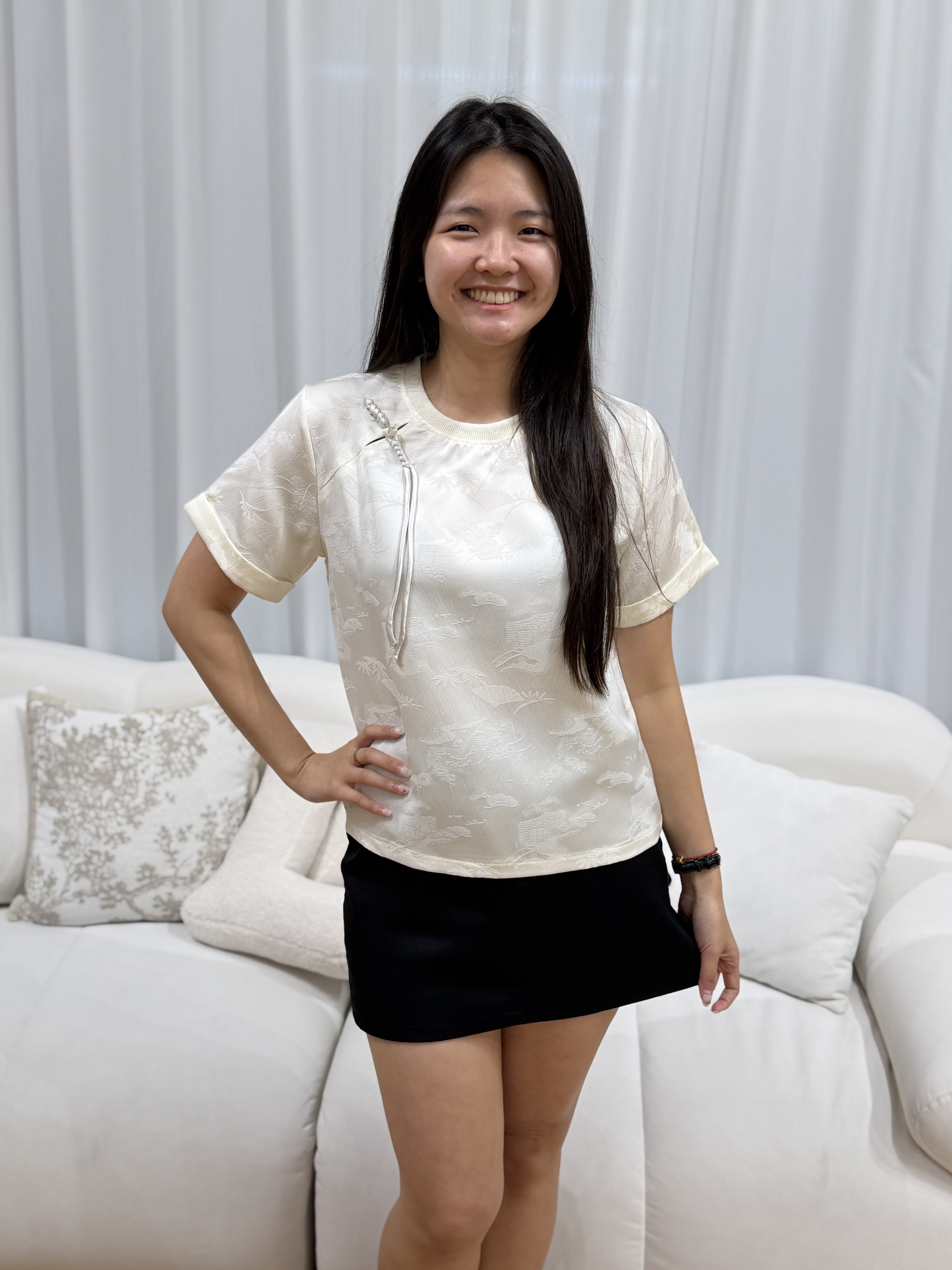 Maylin Pearl Qipao Top | Plus Size Top