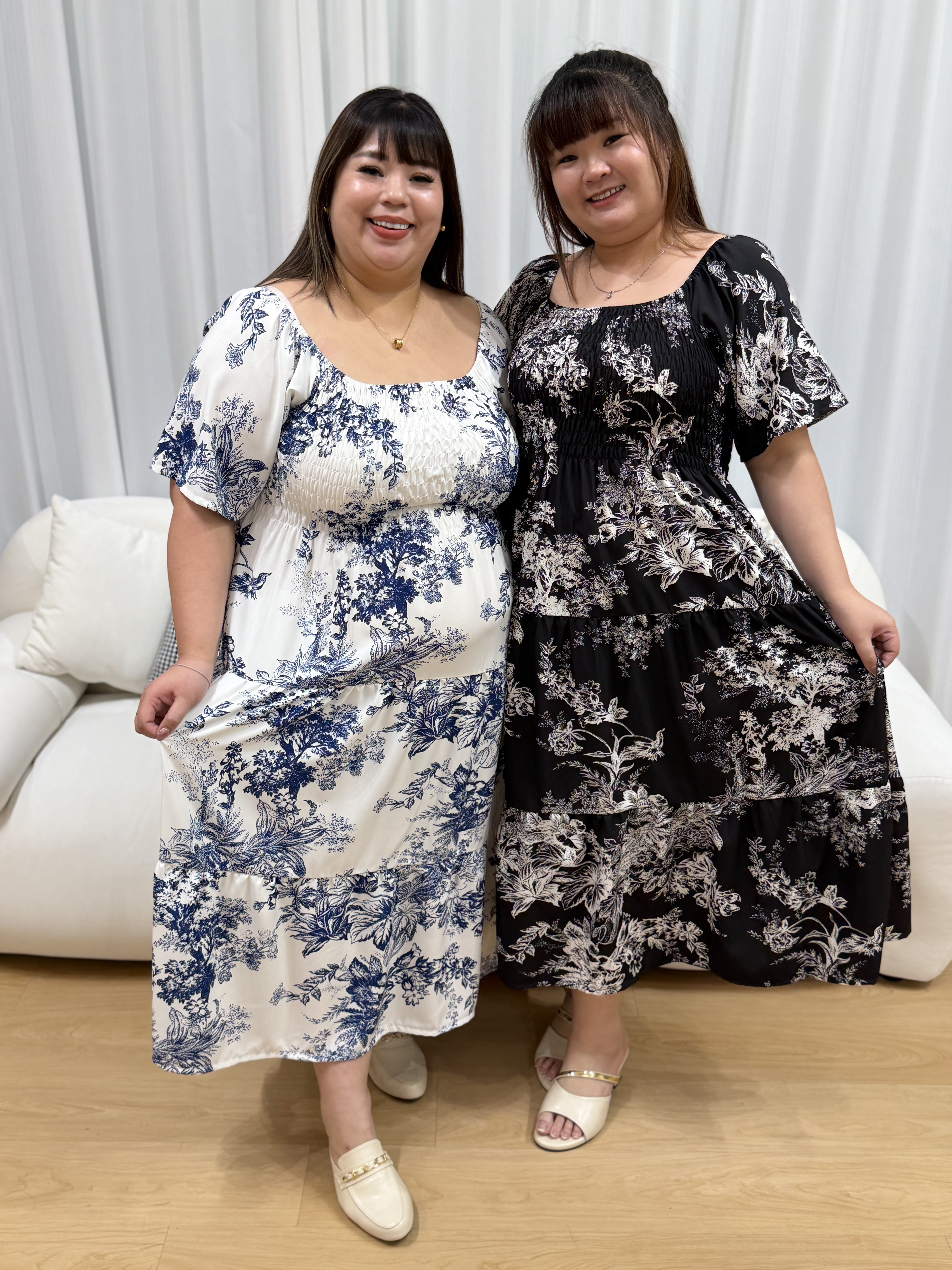 Love+ Doveria Smock Maxi Dress | Plus Size Maxi Dress