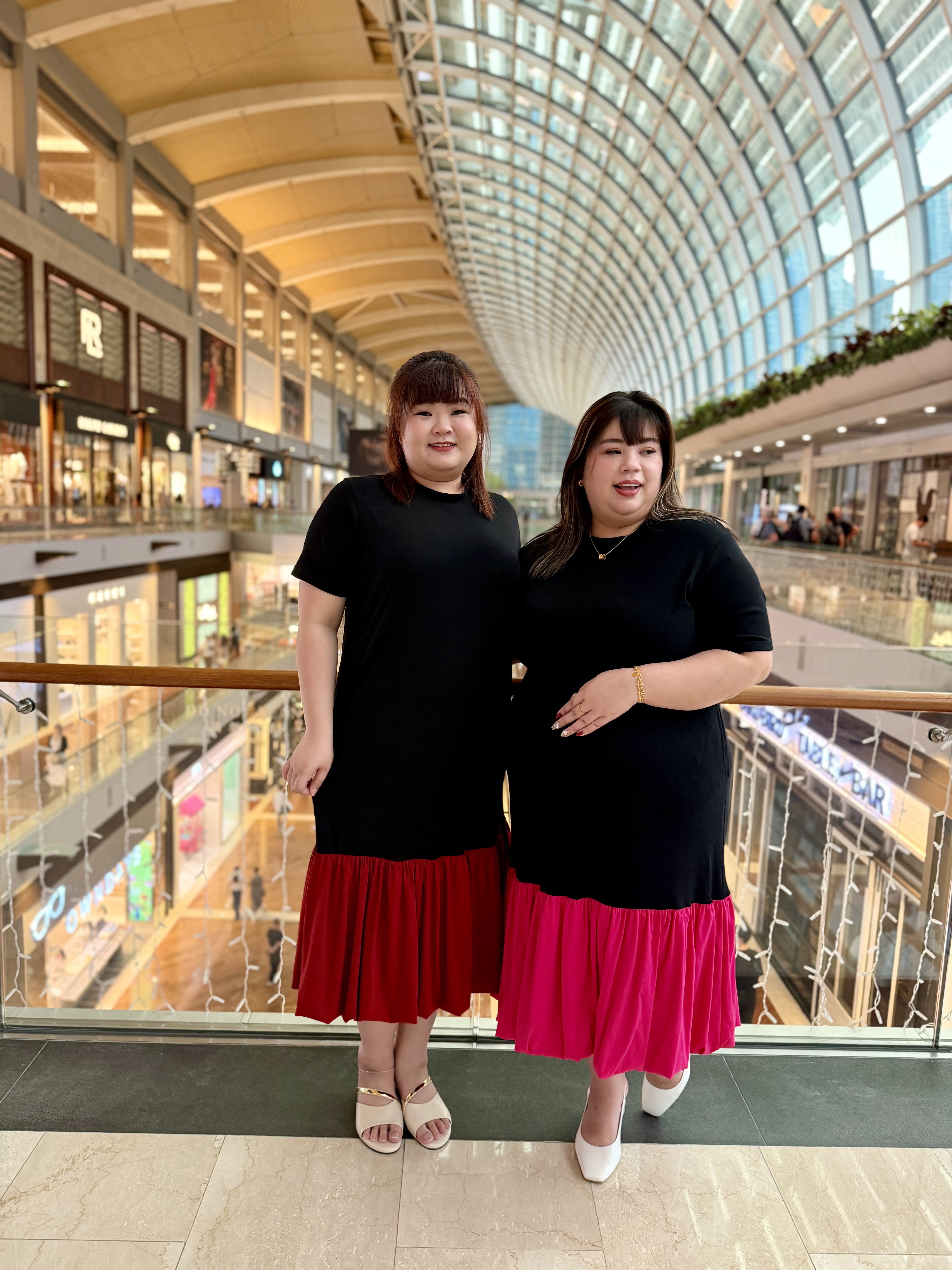 Love+ Naomi Duo Colour Maxi Bubble Dress | Plus Size Dress