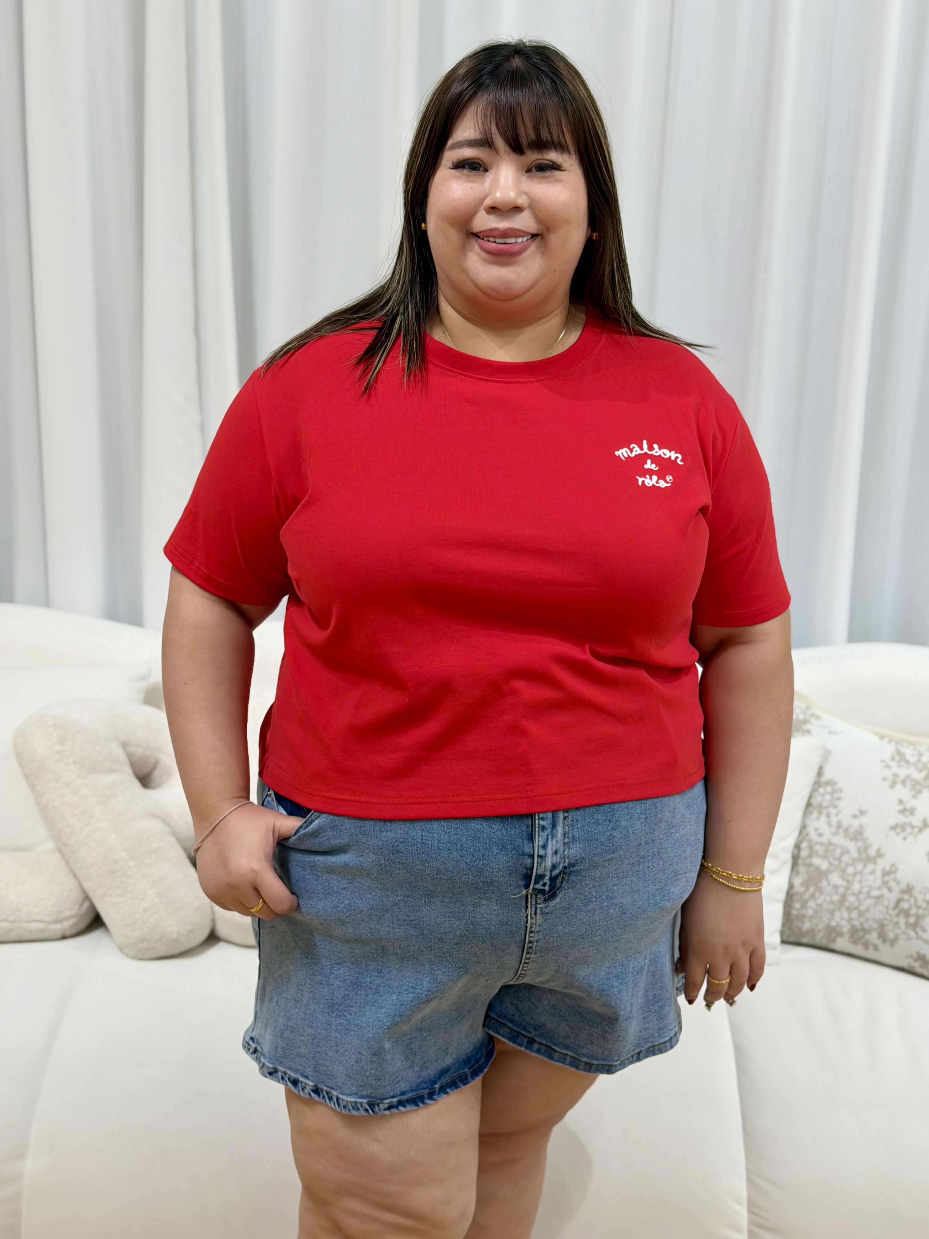 Maison Premium Cotton Top | Plus Size Top