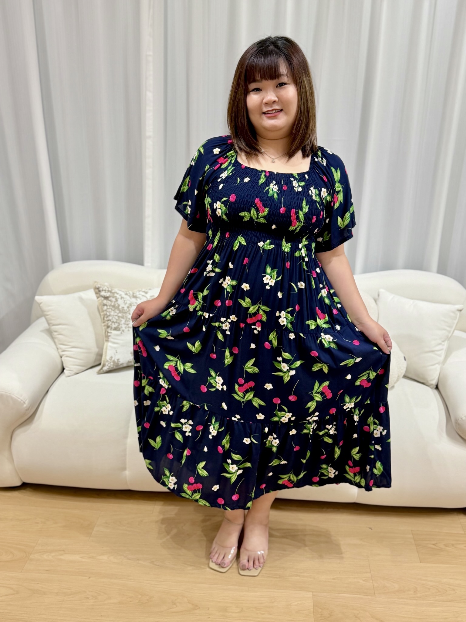 Joanna Smock Maxi Dress | Plus Size Maxi Dress