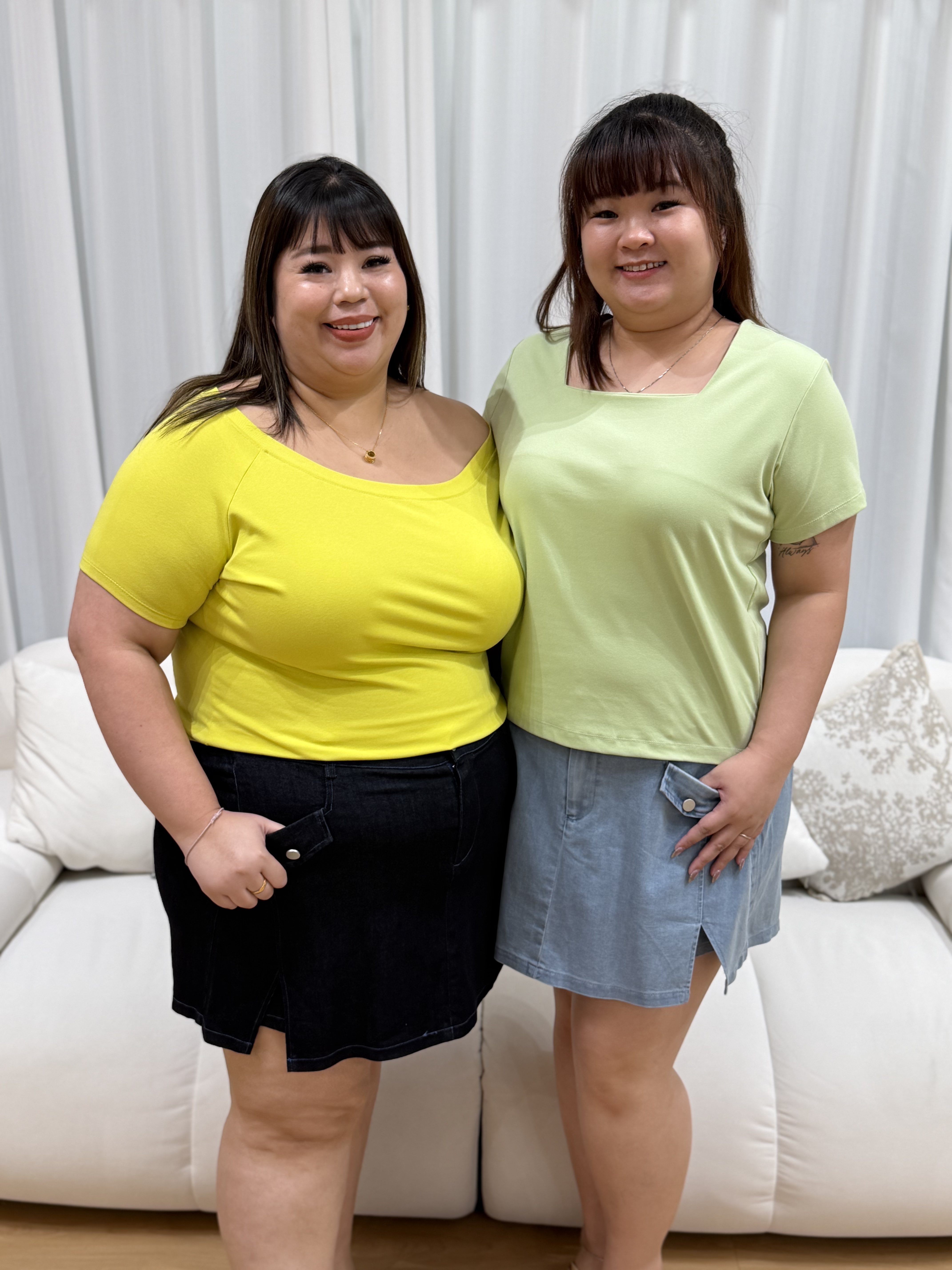 Love+ Frida Denim Skorts #1807 | Plus Size Skorts