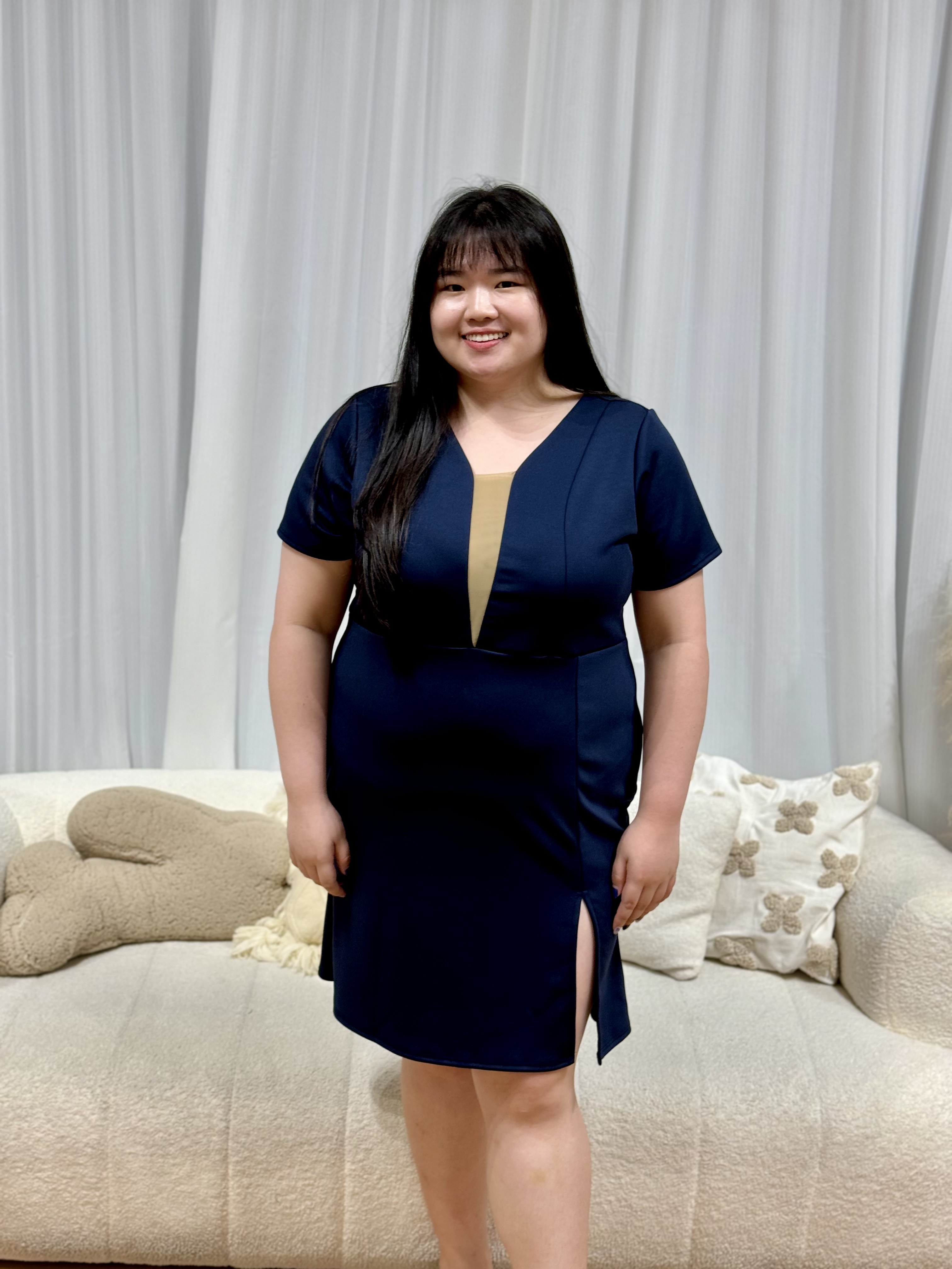 Love+ Kimberly Mesh Work Dress | Plus Size Dress