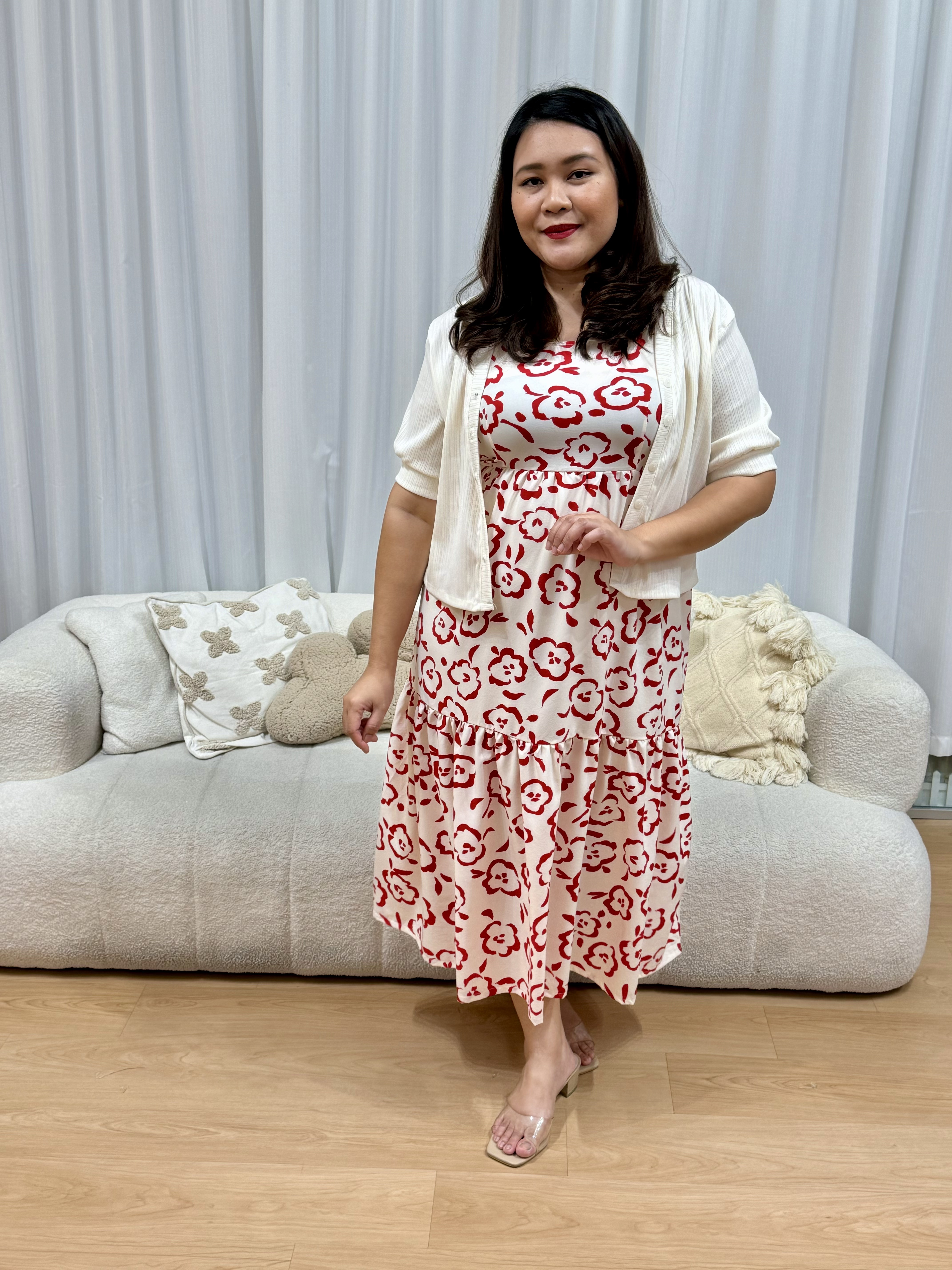 Tessa Artsy Floral Dress |Plus Size Dress